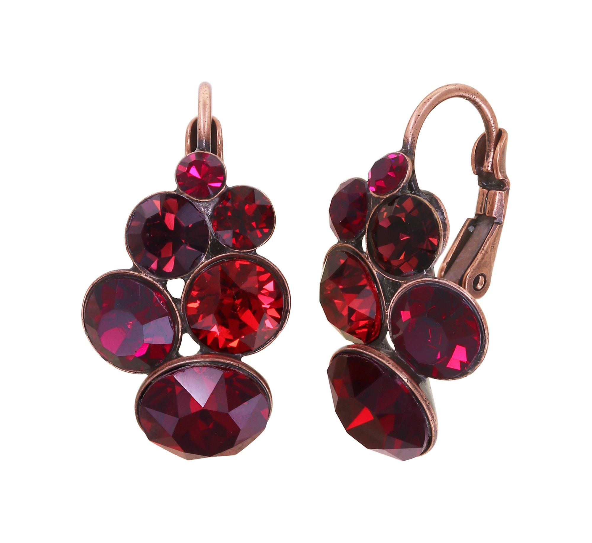image pour Boucles d'oreilles Eurowire Petit Glamour Rouge  