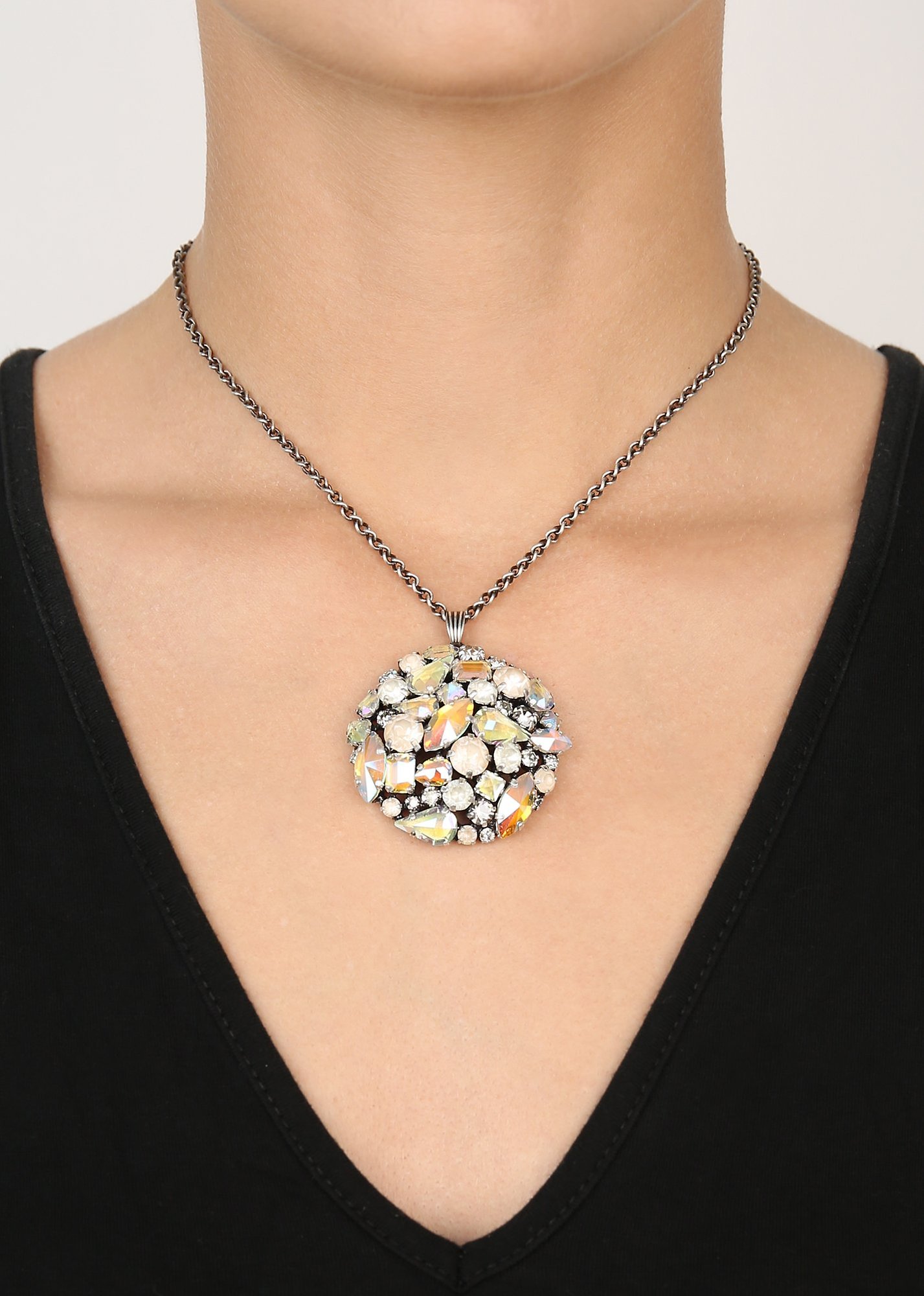 image for Necklace Pendant Ballroom White  size L