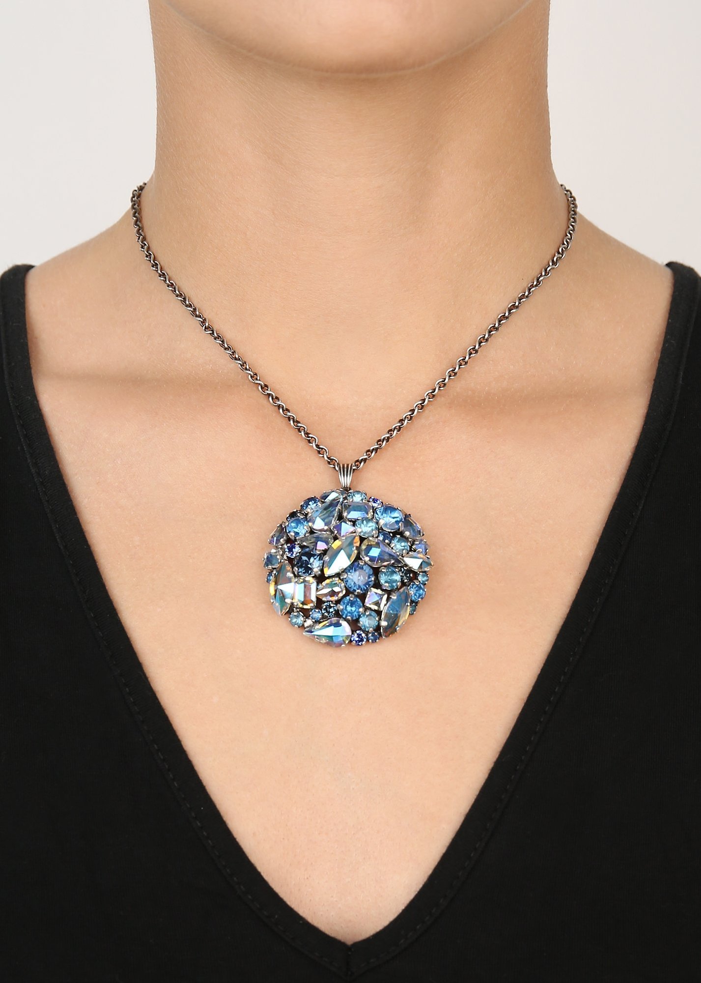 image for Necklace pendant Ballroom Blue  size L