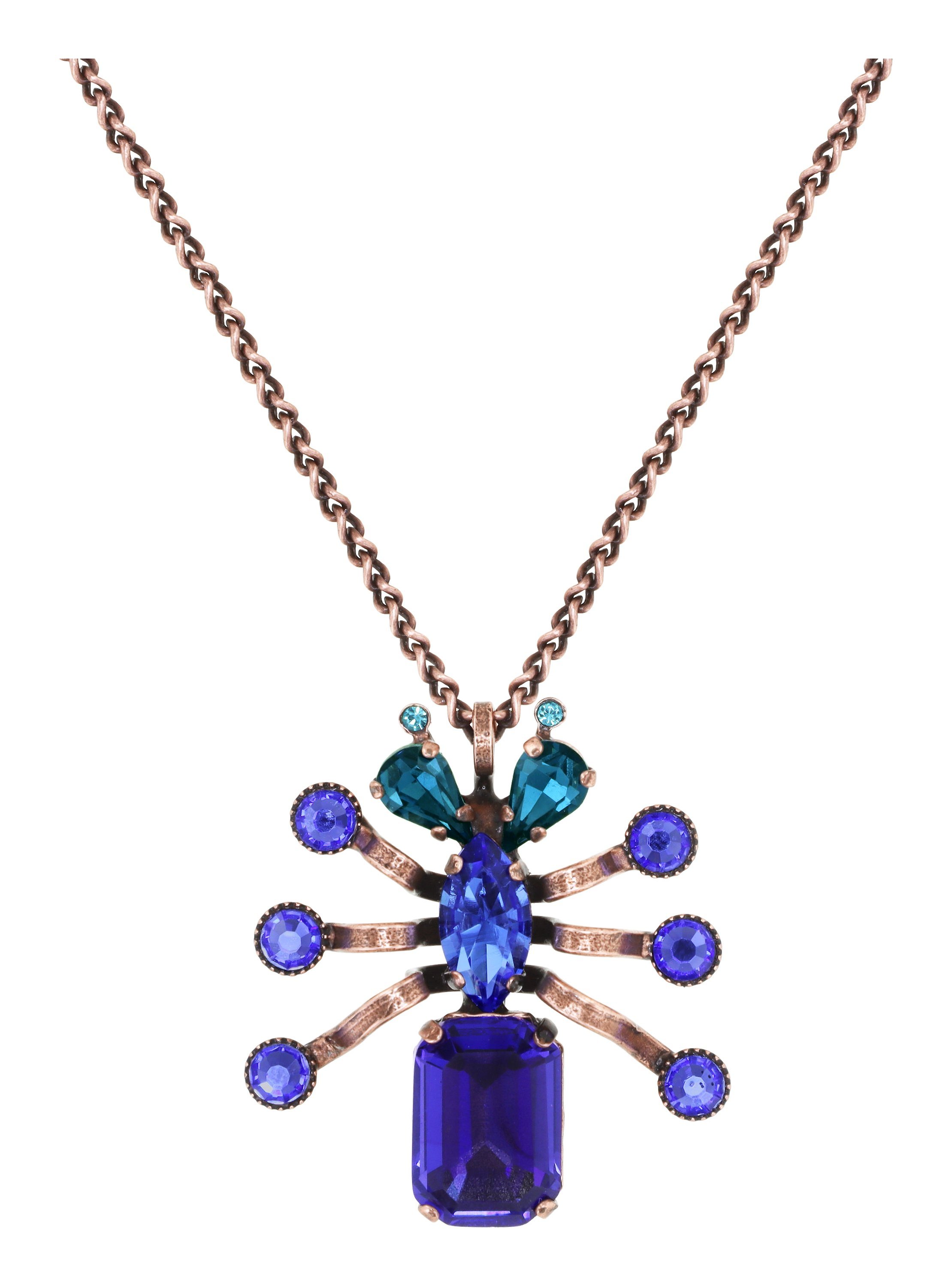 image for Necklace Pendant Clubbing Bugs Blue  