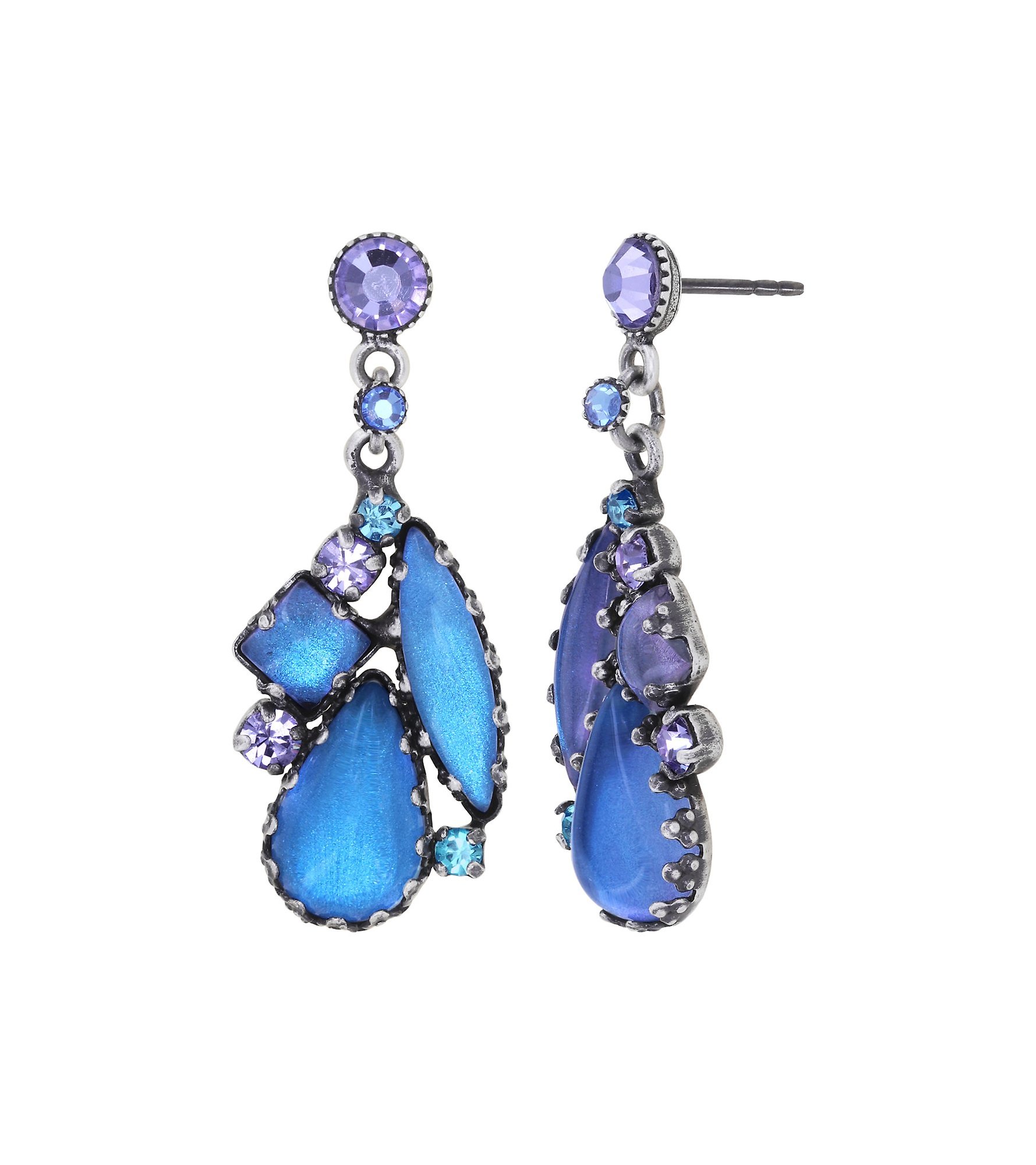 image for Earring Stud Dangling Jelly Star Blue  