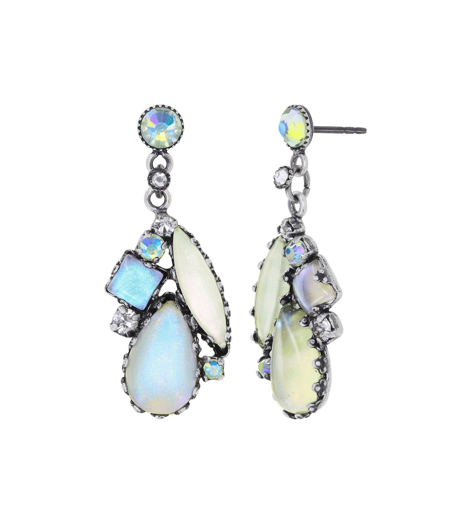 image pour Clou d'oreille pendant Jelly Star Blanc  