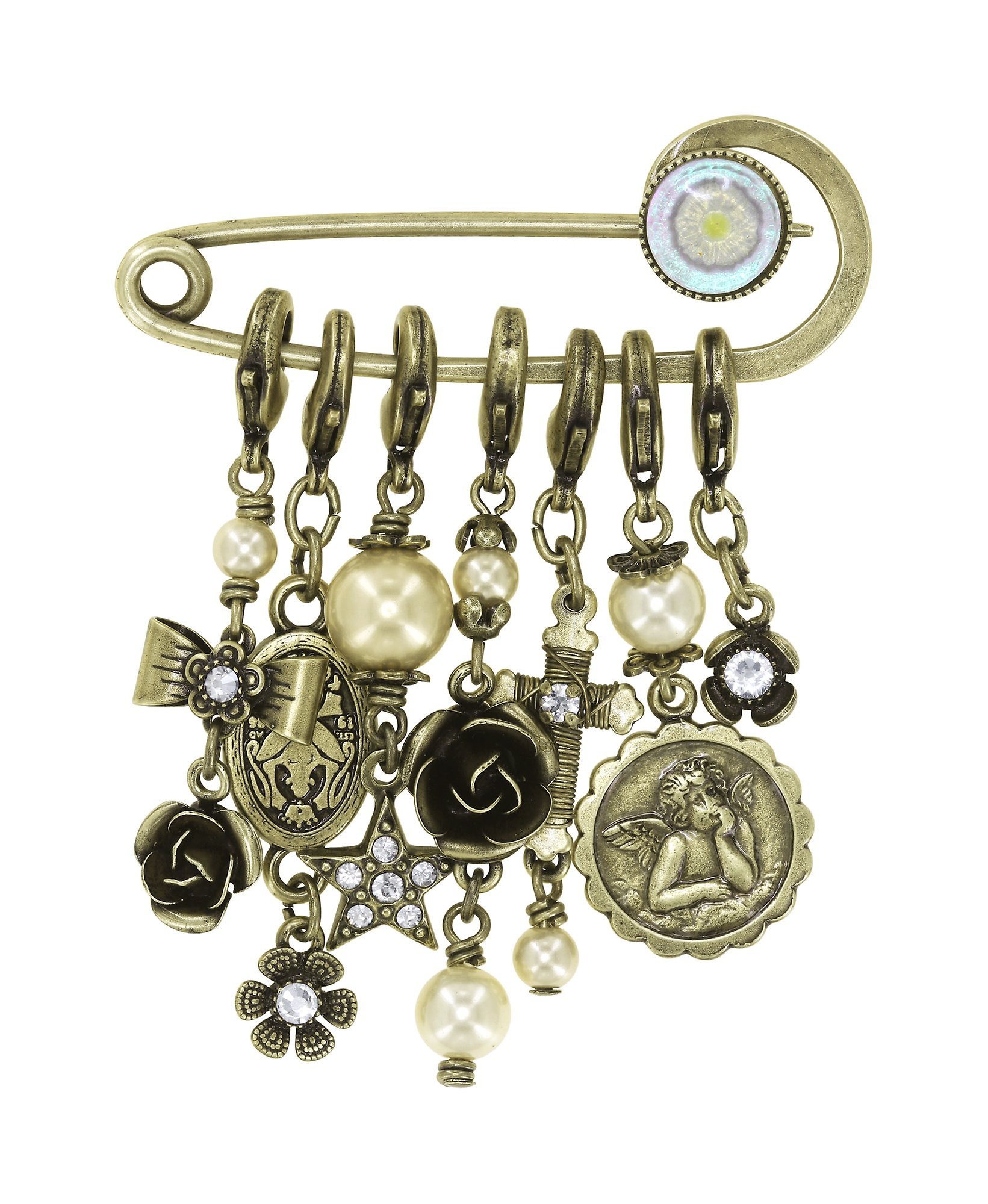 image for Brooch Love, Hope and Destiny White  