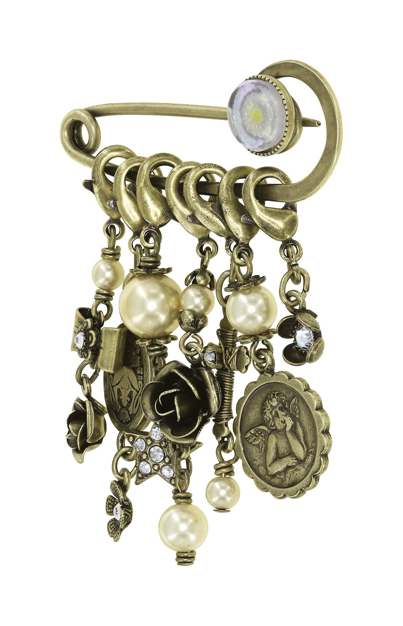 image for Brooch Love, Hope and Destiny White  