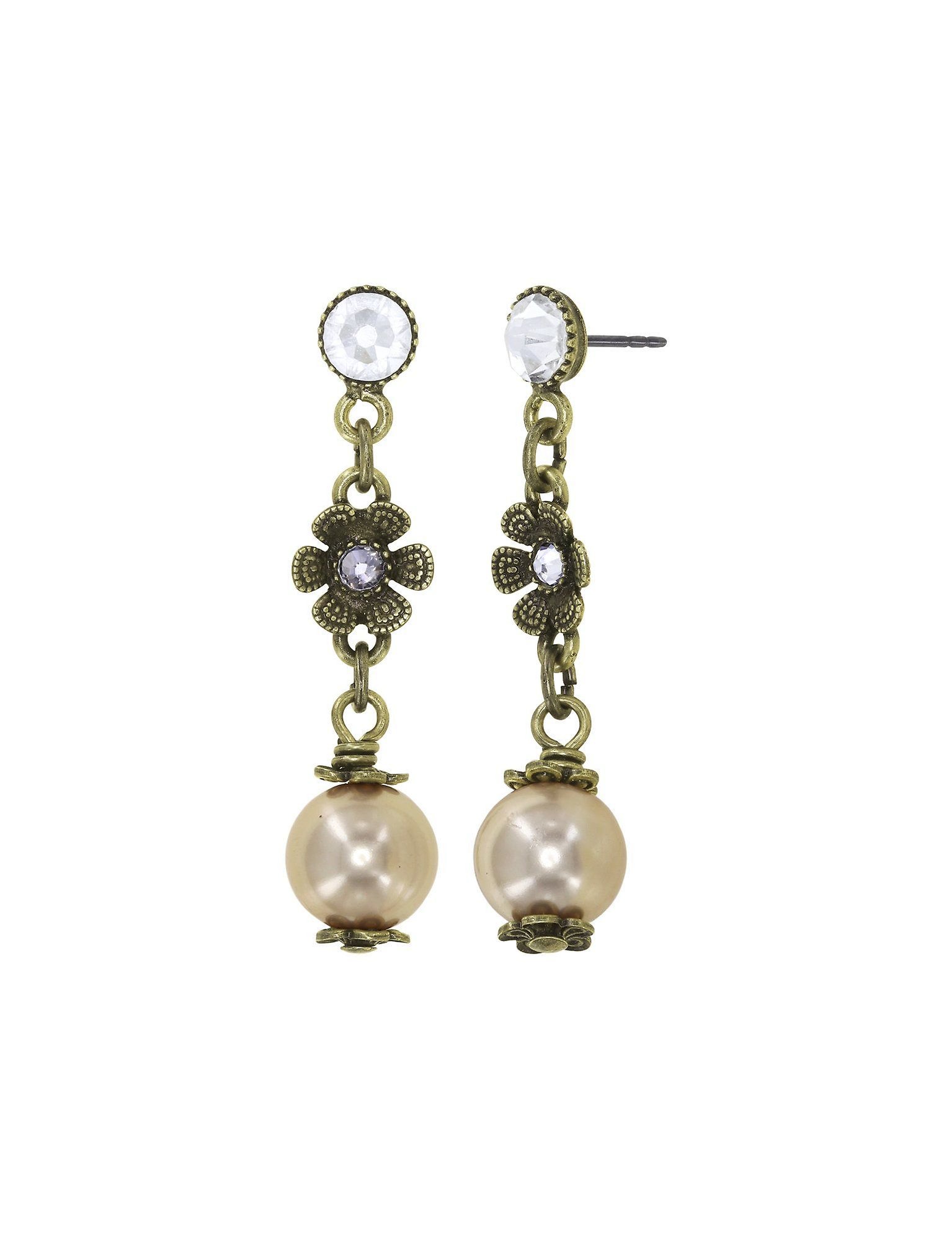 image pour Clou d'oreille pendant Love, Hope and Destiny Blanc  