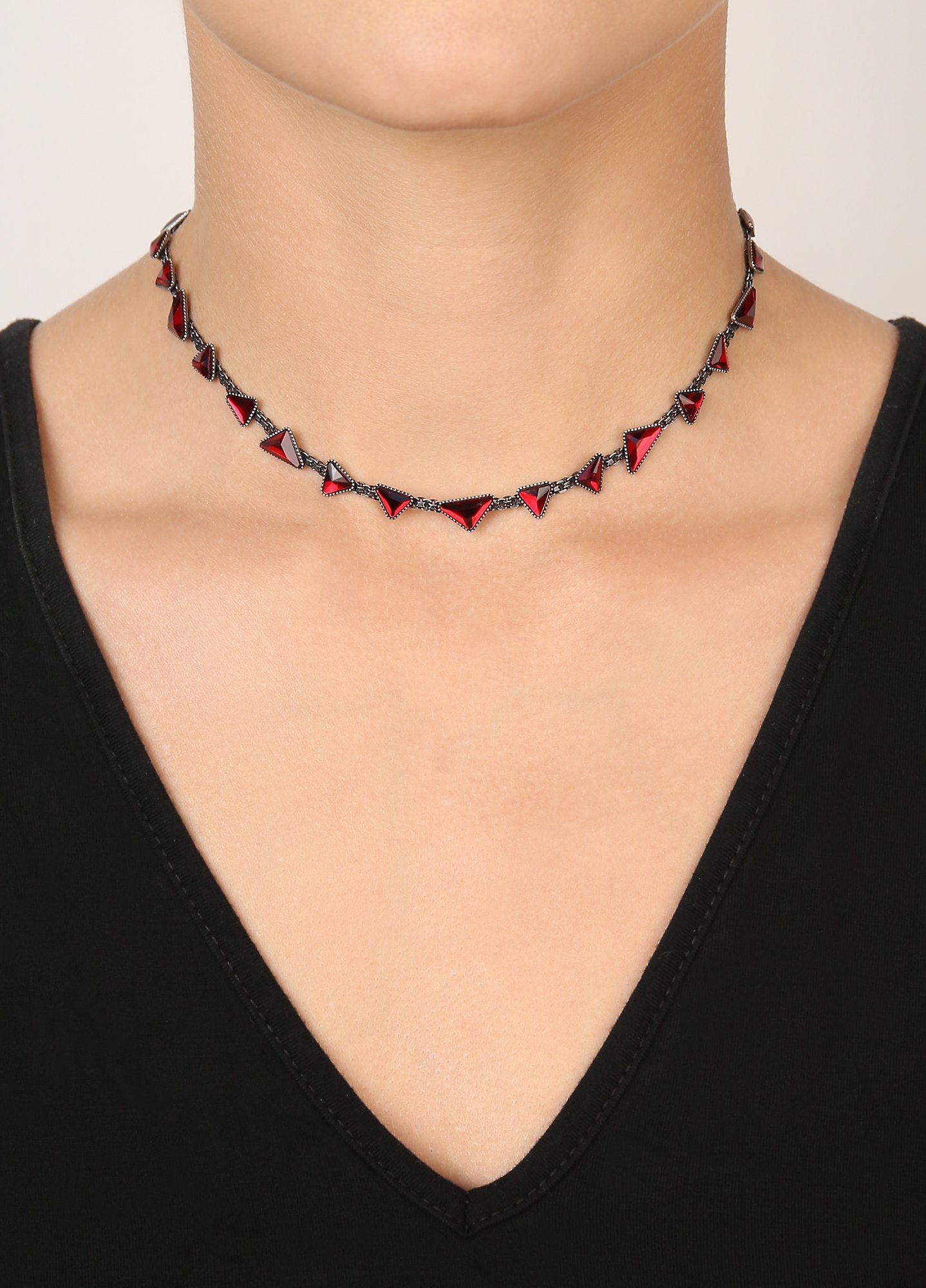 image pour Collier Jumping Angles Rouge  