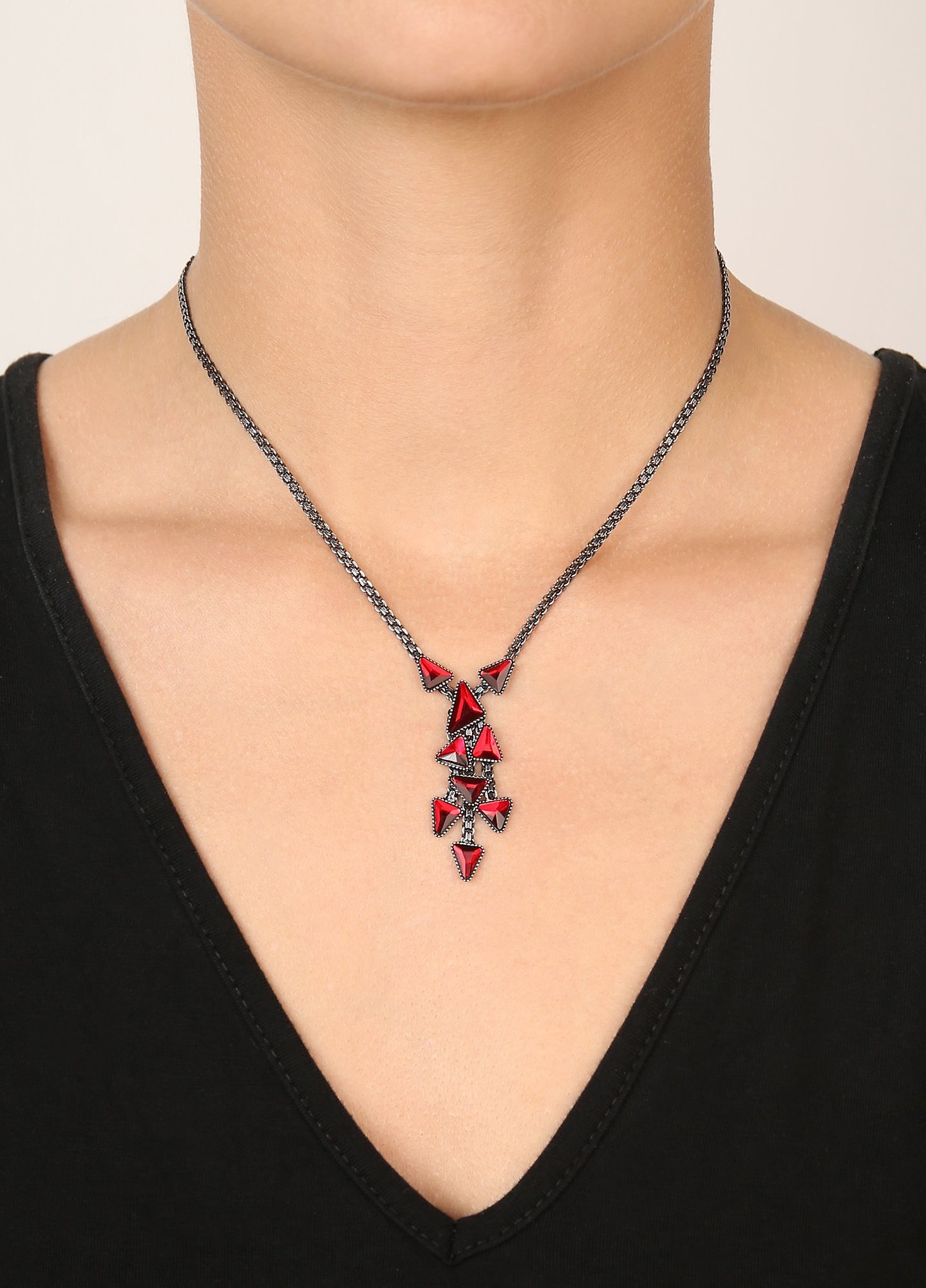 image pour Collier Jumping Angles Rouge  