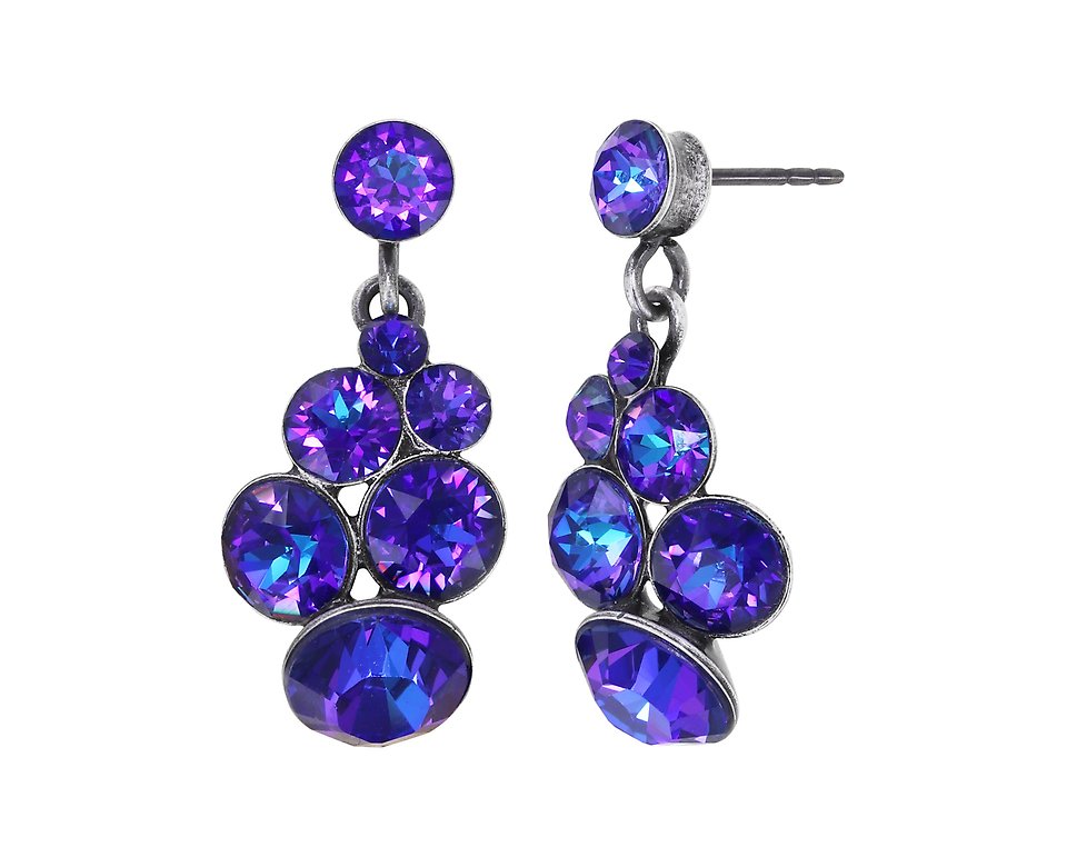 KONPLOTT / Earring stud dangling Petit Glamour lila