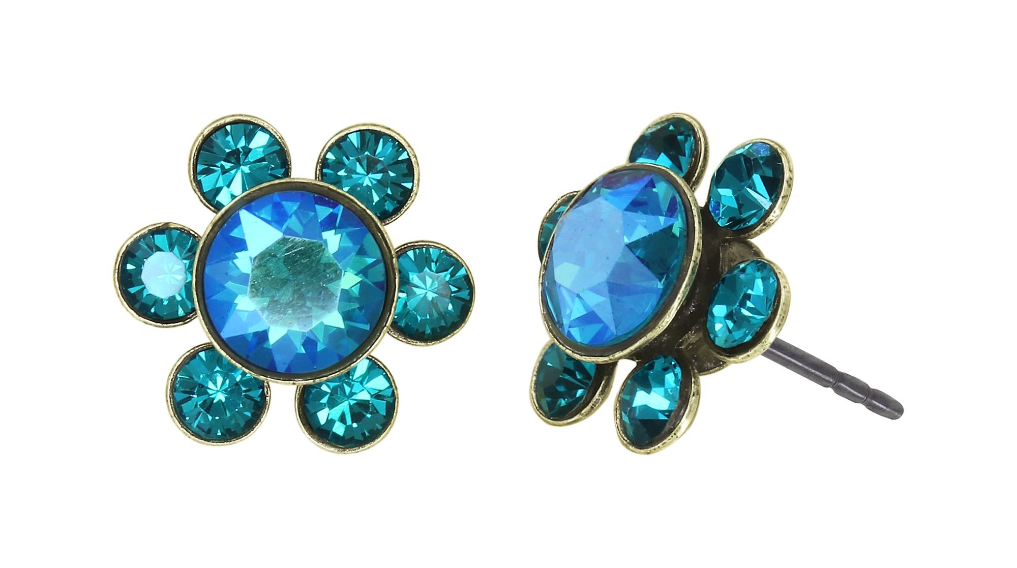 image pour Clou d'oreille Lost Garden Bleu / Vert  