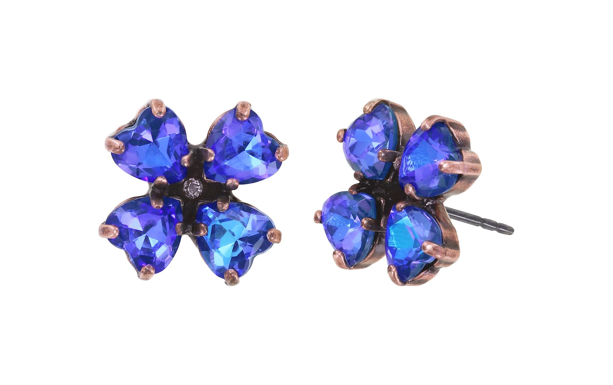 image for Earring Stud Clubbing Bugs Blue  