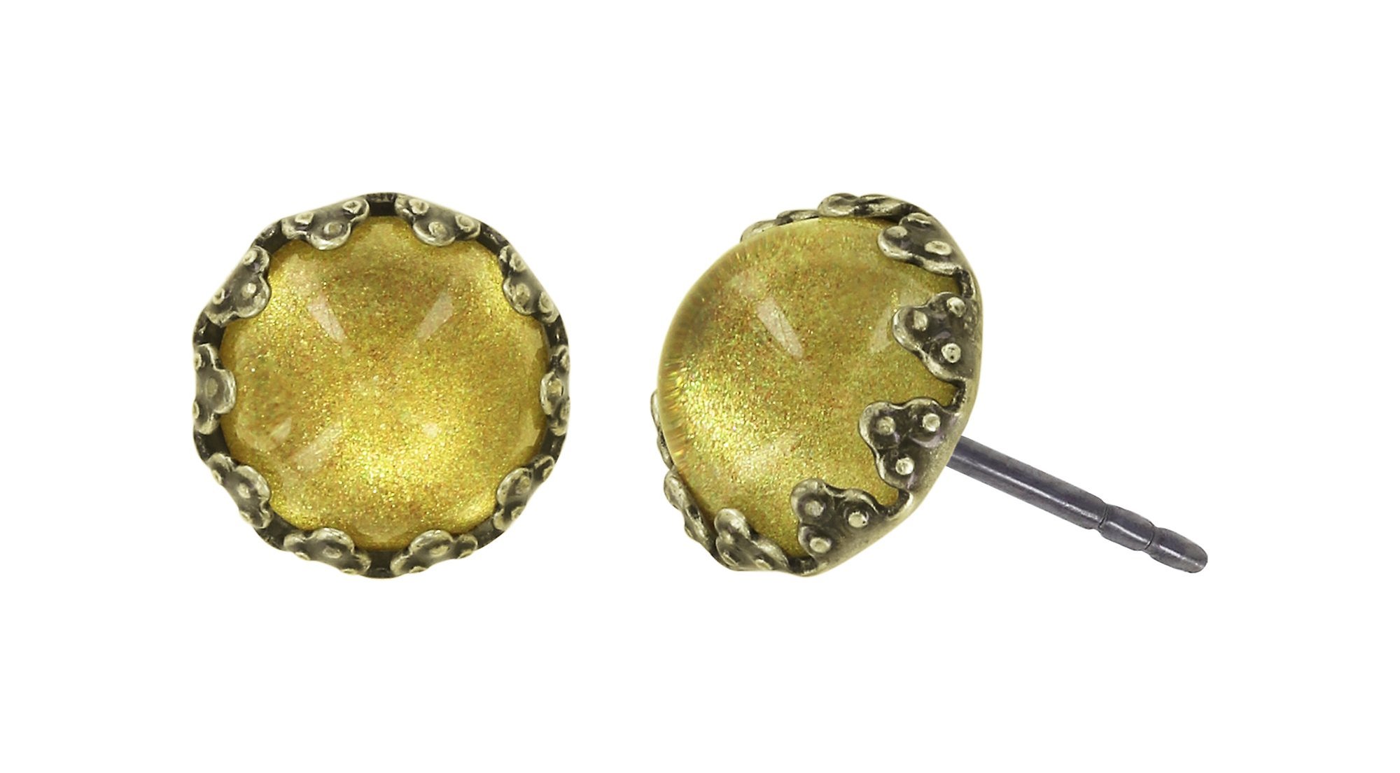 image for Earring Stud Daily Desire Yellow  8 mm