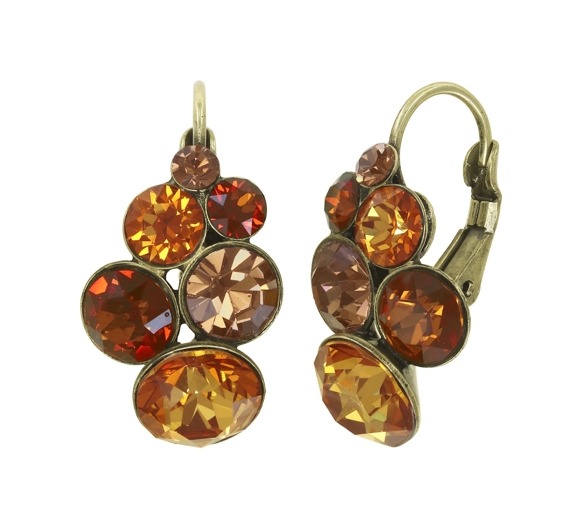 image pour Boucles d'oreilles Eurowire Petit Glamour Marron  