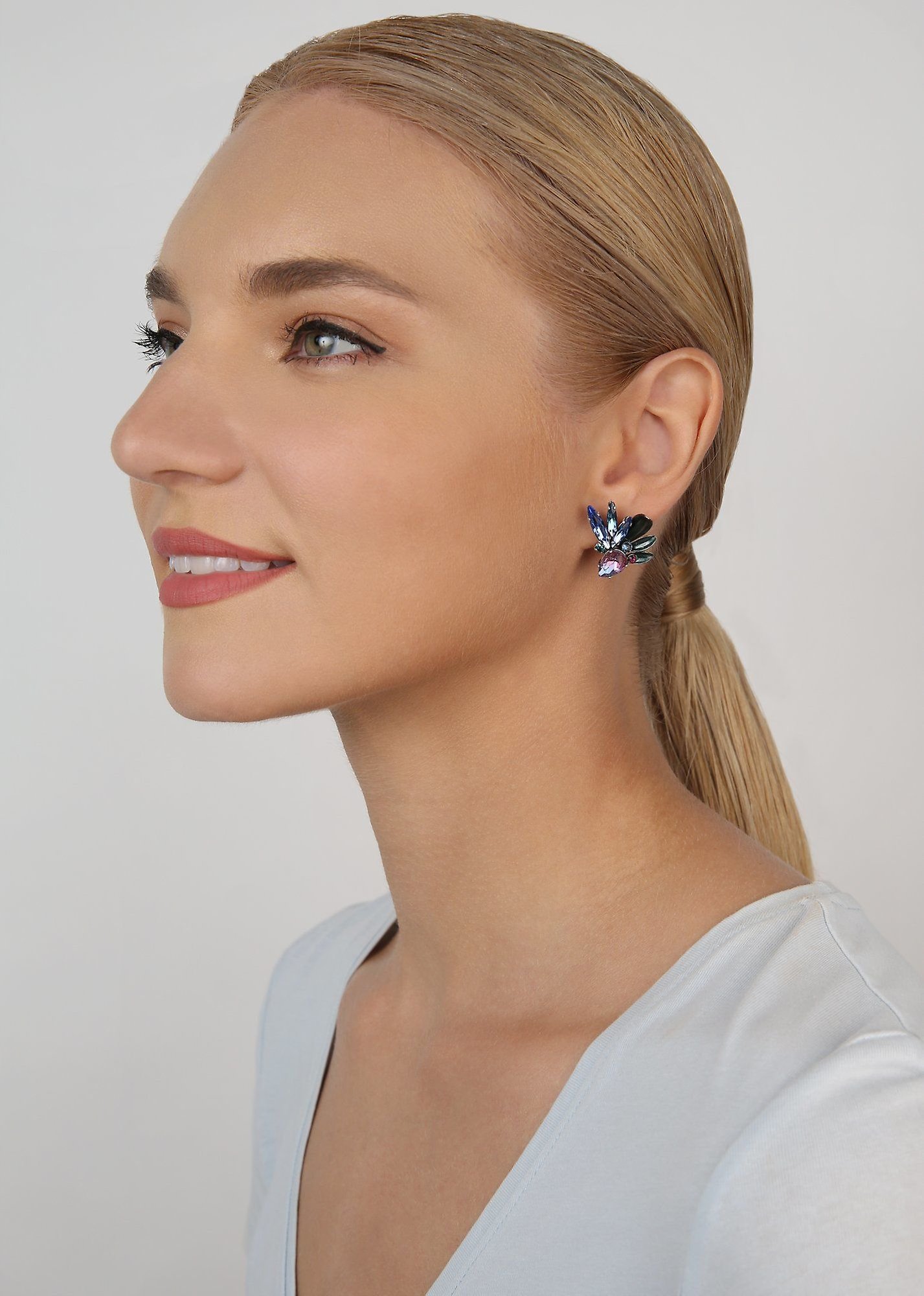 image pour Clou d'oreille IceForest Bleu / Lila  