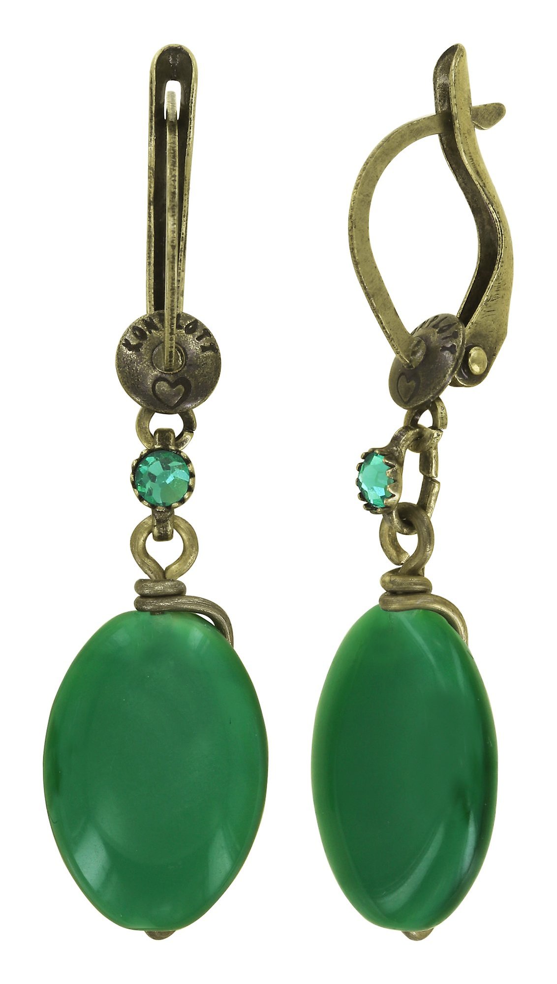 image pour Boucles d'oreilles pendantes Daily Desire Vert  