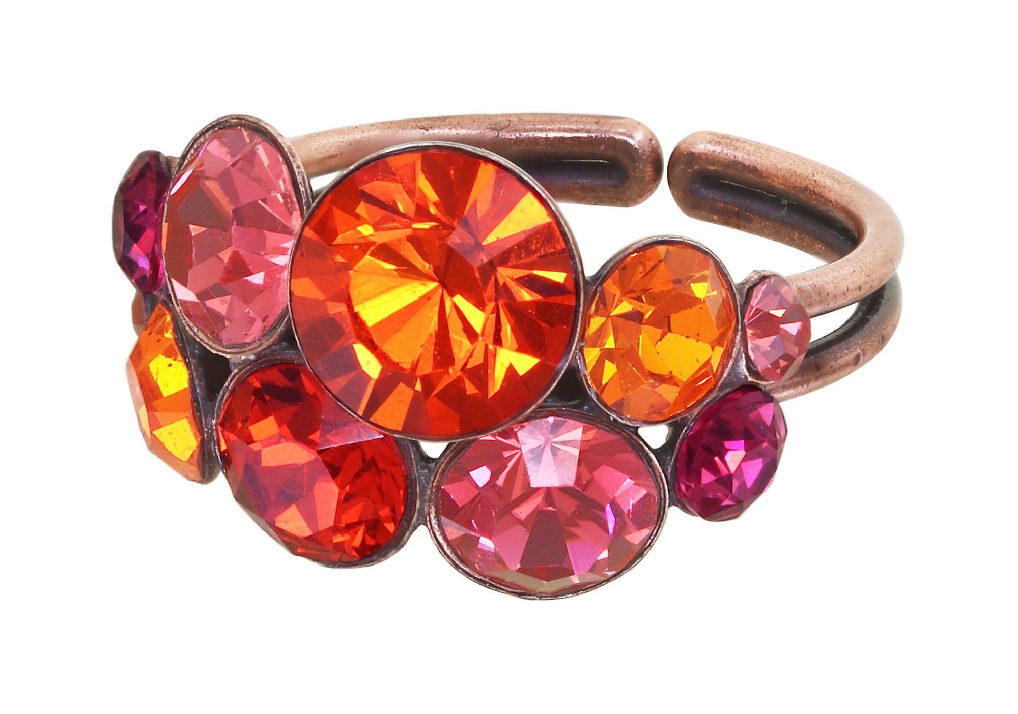 image pour Anneau Petit Glamour Rose / Orange  