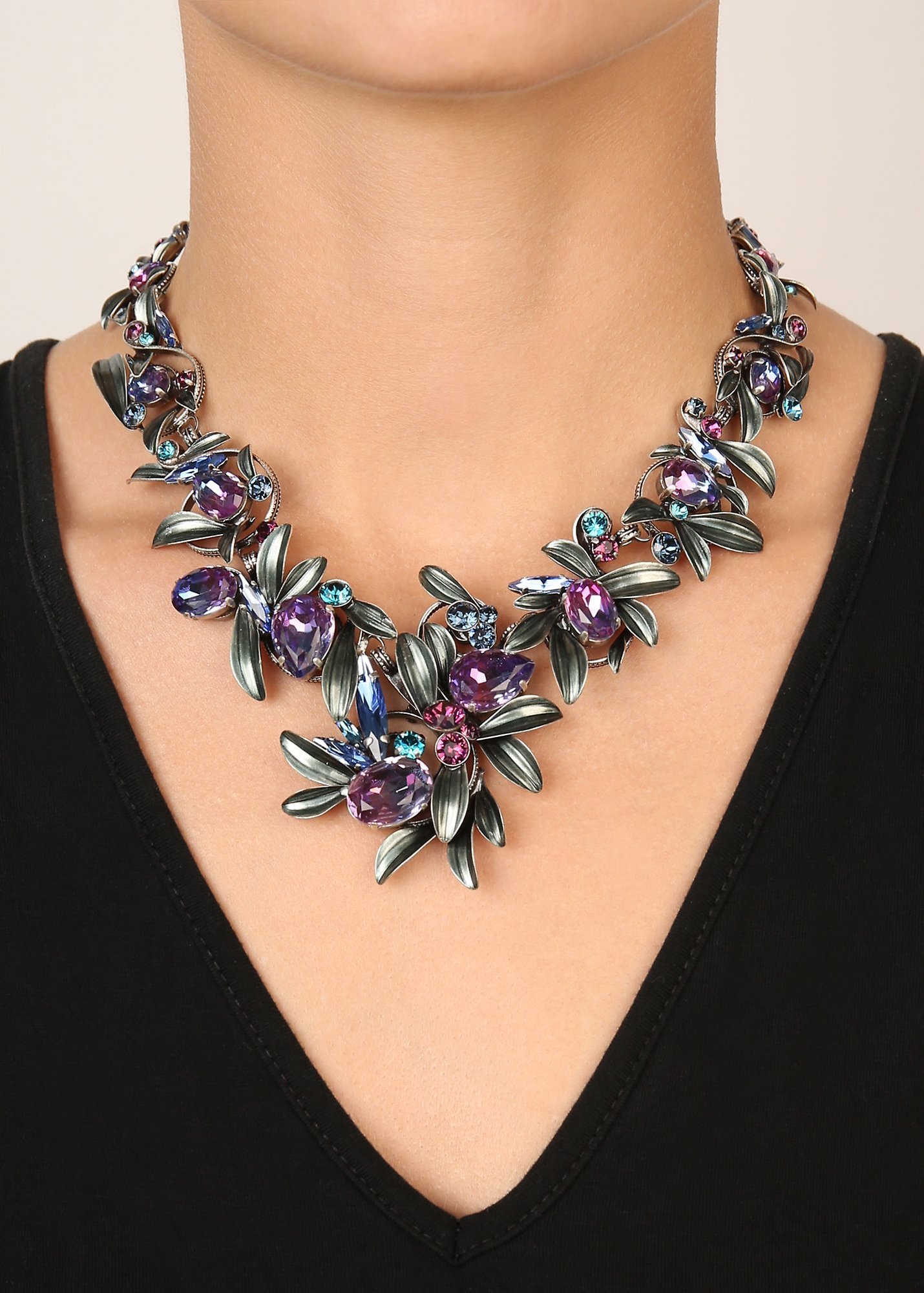 image for Necklace Collier X IceForest Blue / Lila  