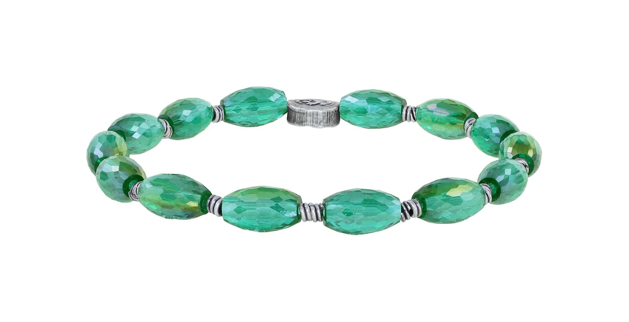 image pour Bracelet élastique Petit Glamour d´Afrique Vert  
