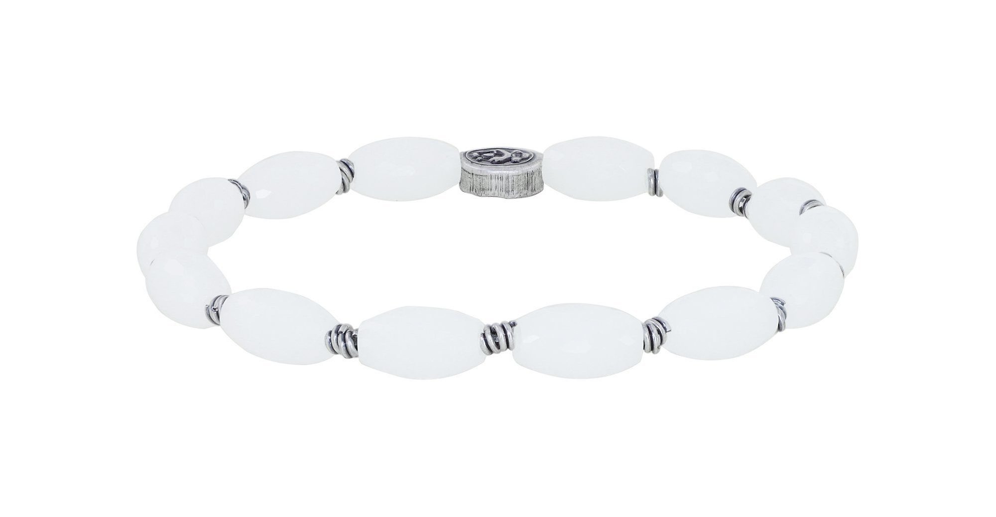 Bild für Armband elastisch Petit Glamour d´Afrique Weiß  