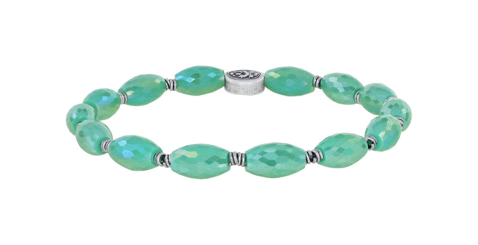 image pour Bracelet élastique Petit Glamour d´Afrique Vert  
