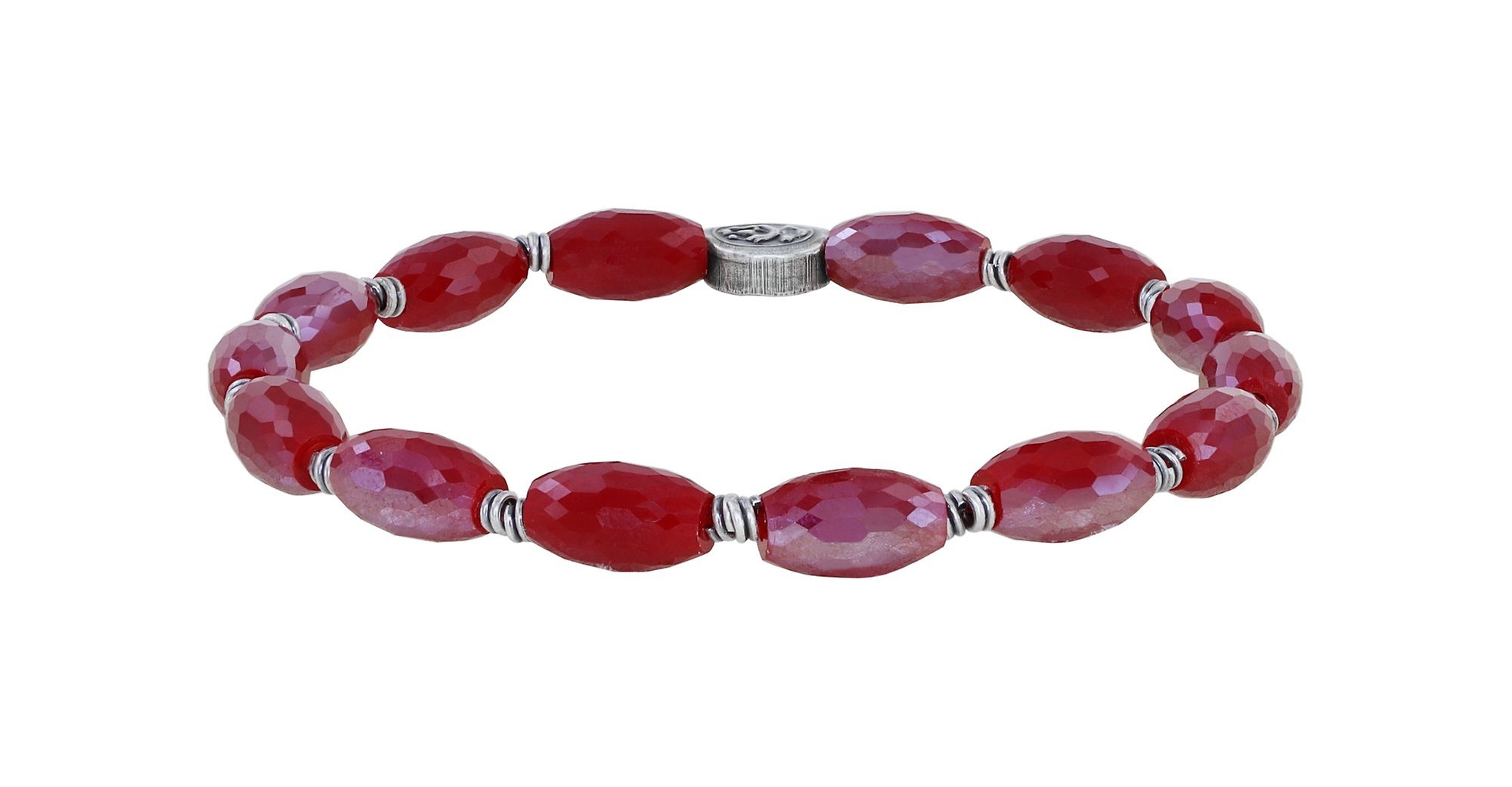 image pour Bracelet élastique Petit Glamour d´Afrique Rouge  