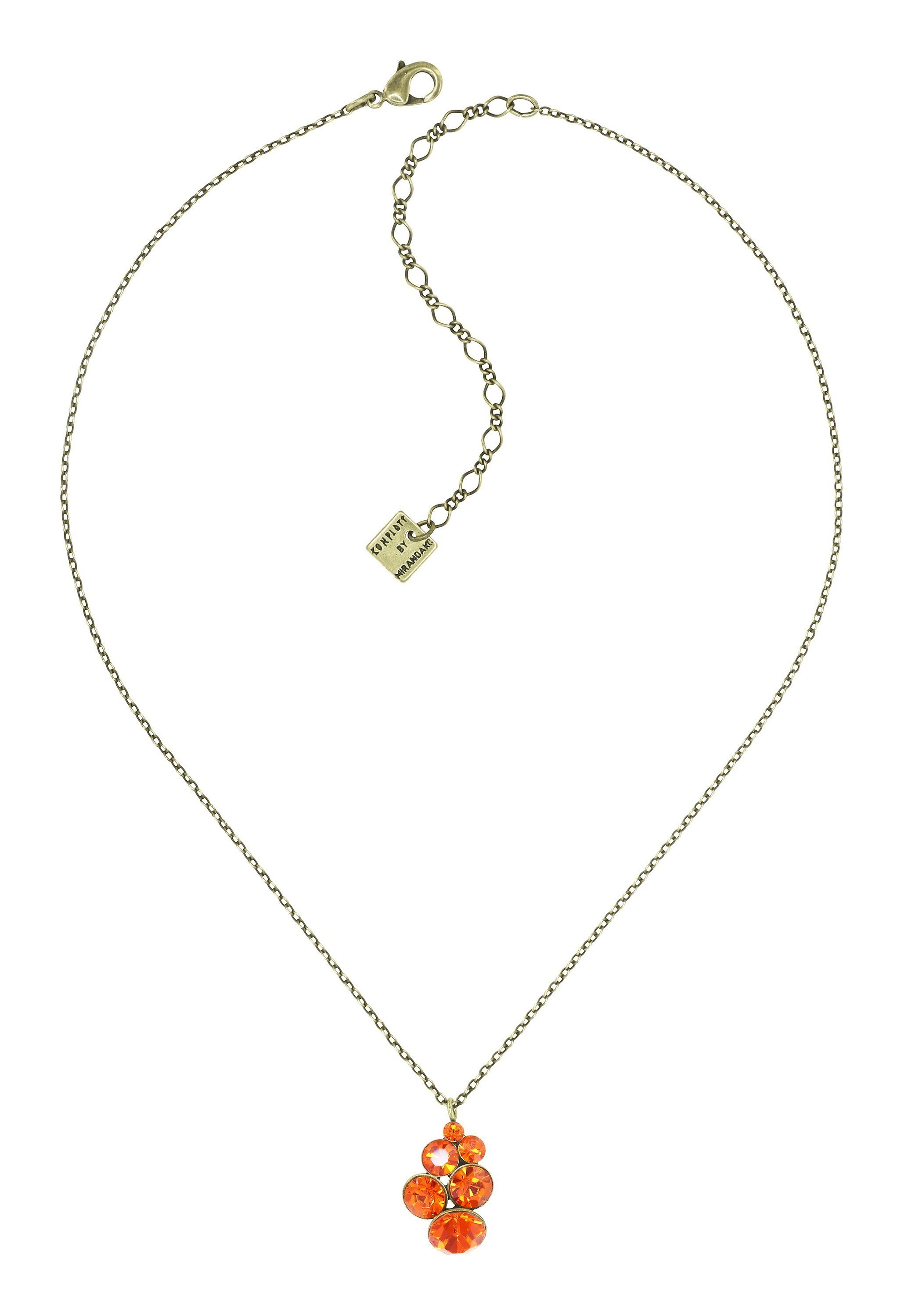 image pour Collier pendant Petit Glamour Orange  