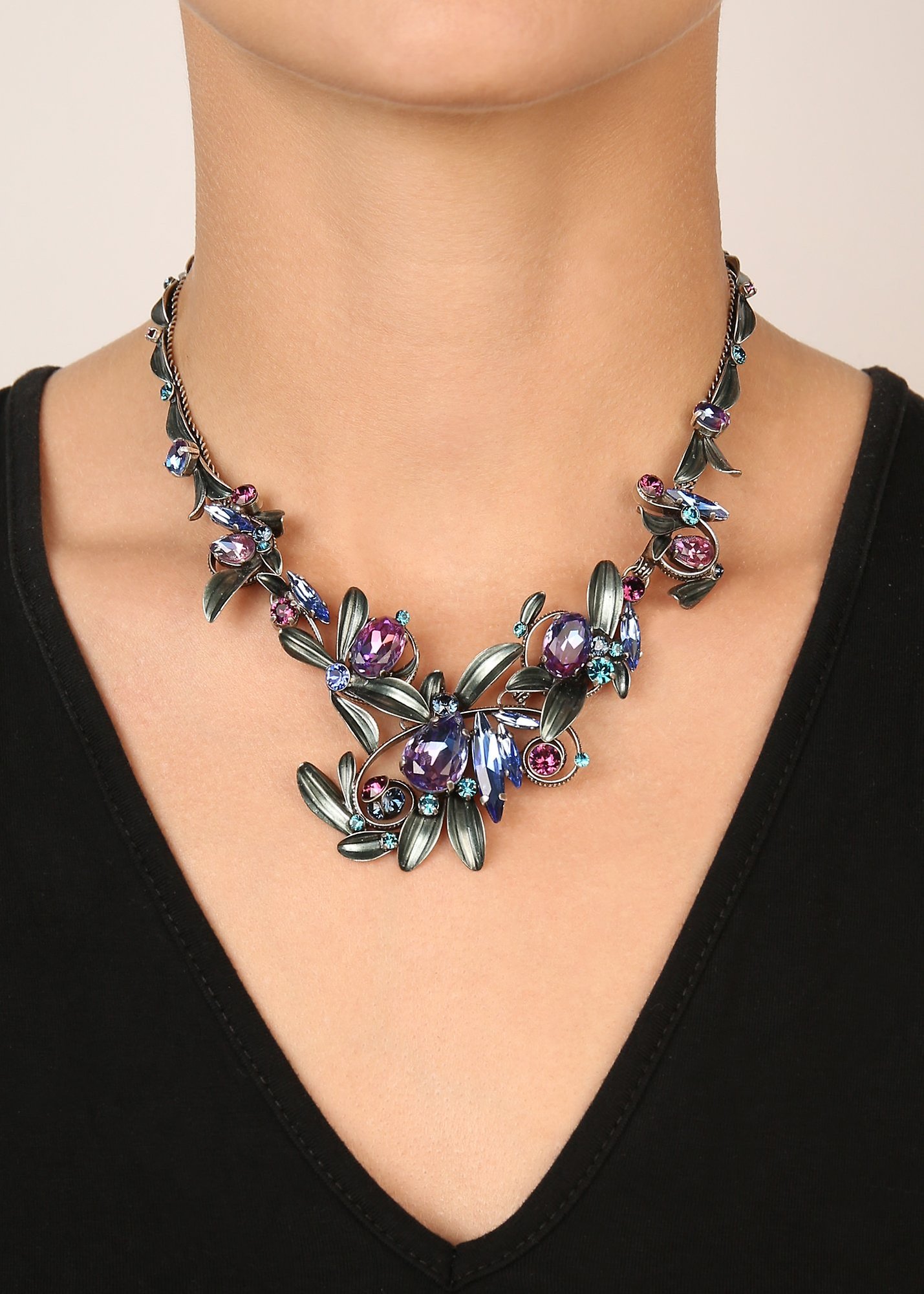 image for Necklace IceForest Blue / Lila  