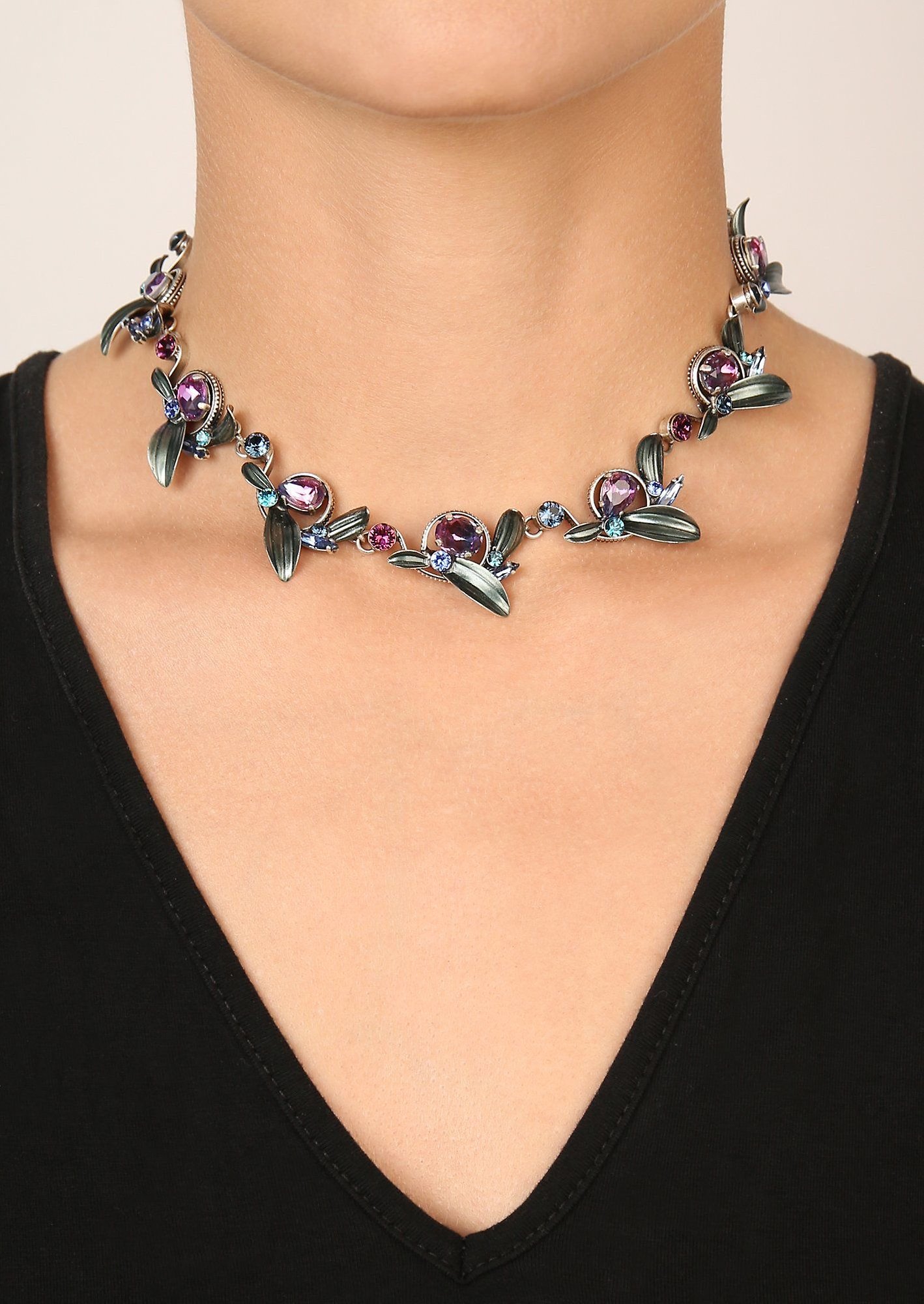 image for Necklace IceForest Blue / Lila  