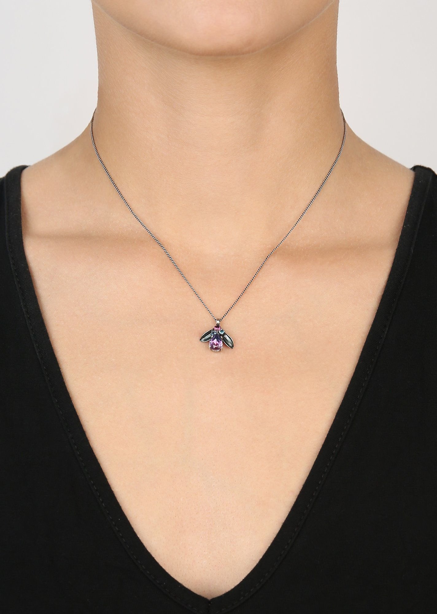 image for Necklace Pendant IceForest Blue / Lila  