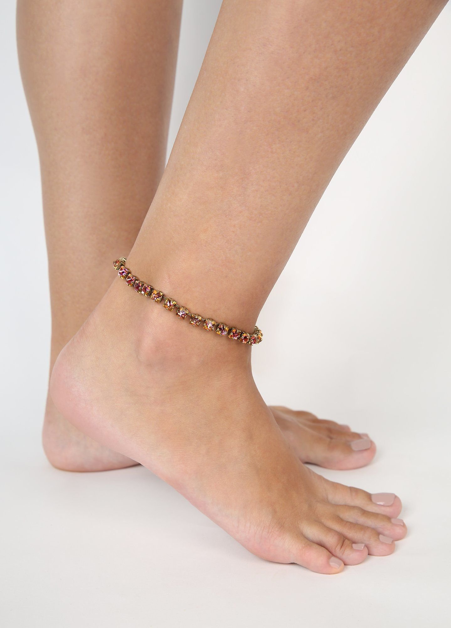 image for Anklet Punk Classics Orange / Lila violet blue size S