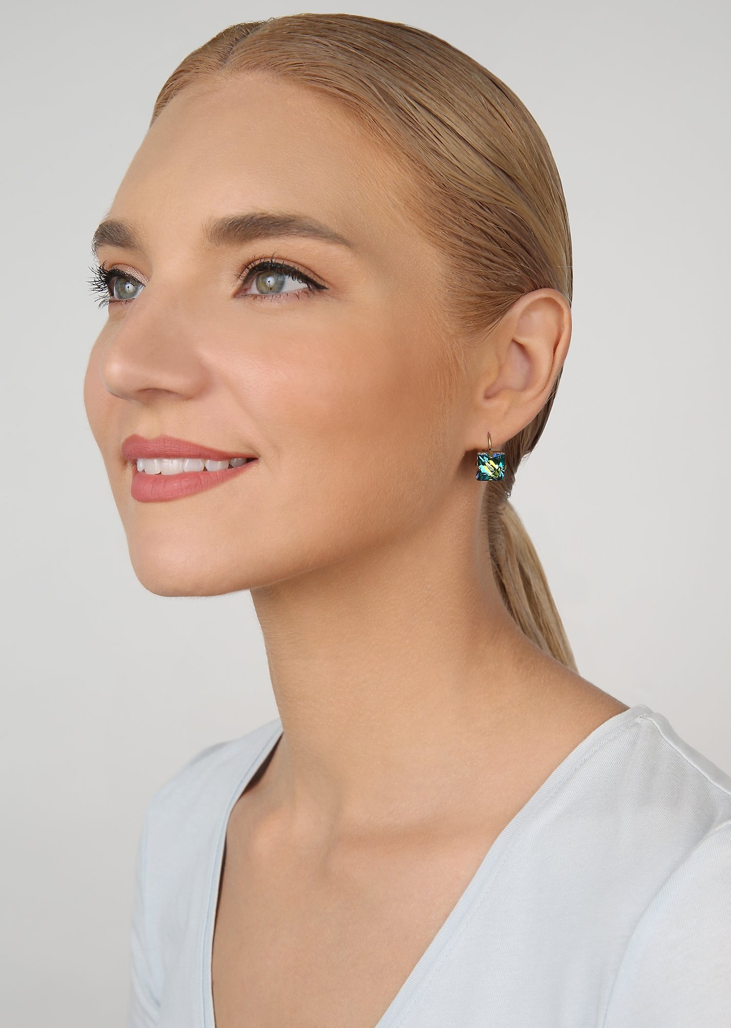 Kép Earring eurowire Punk Classics Green spinx size L