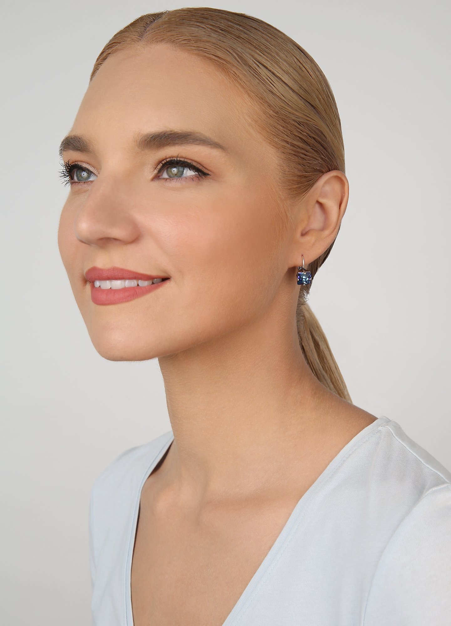 image pour Boucles d'oreilles Eurowire Punk Classics Bleu crystal bermuda blue size M