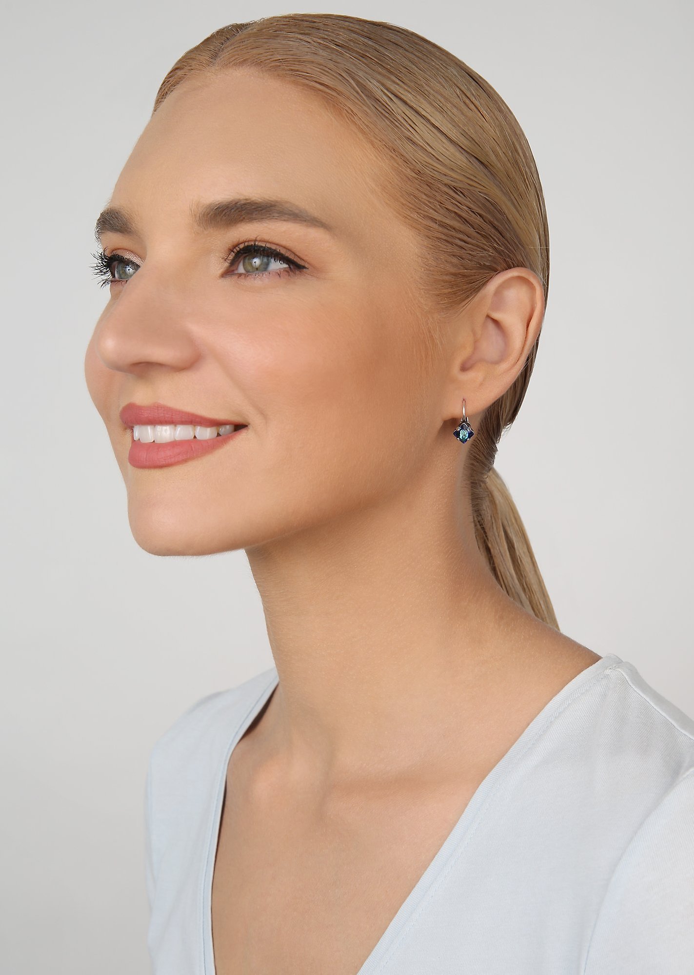 image for Earring Eurowire Punk Classics Blue crystal bermuda blue size S