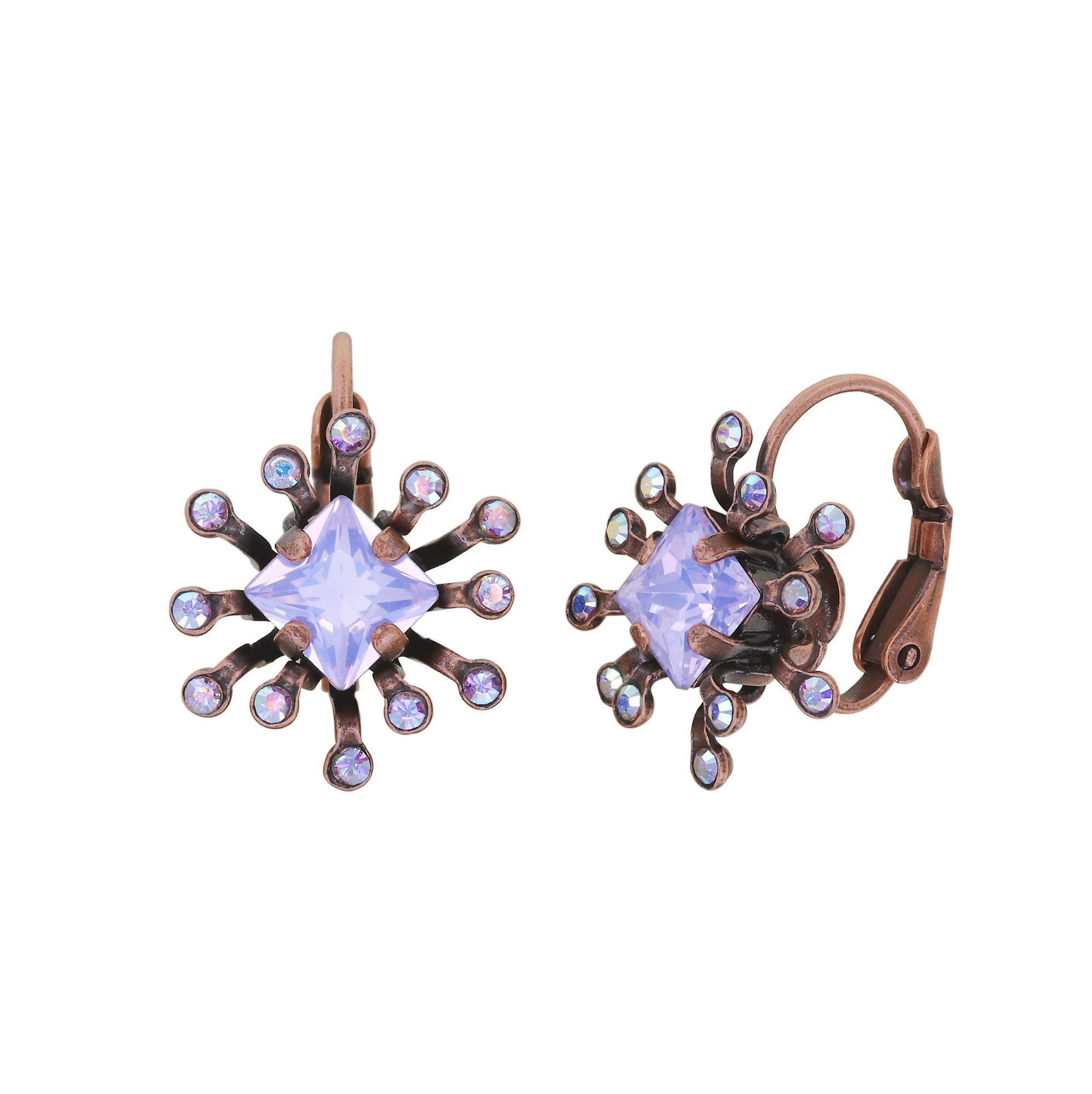 image pour Boucles d'oreilles Eurowire Petit Four Carre Lila  size S