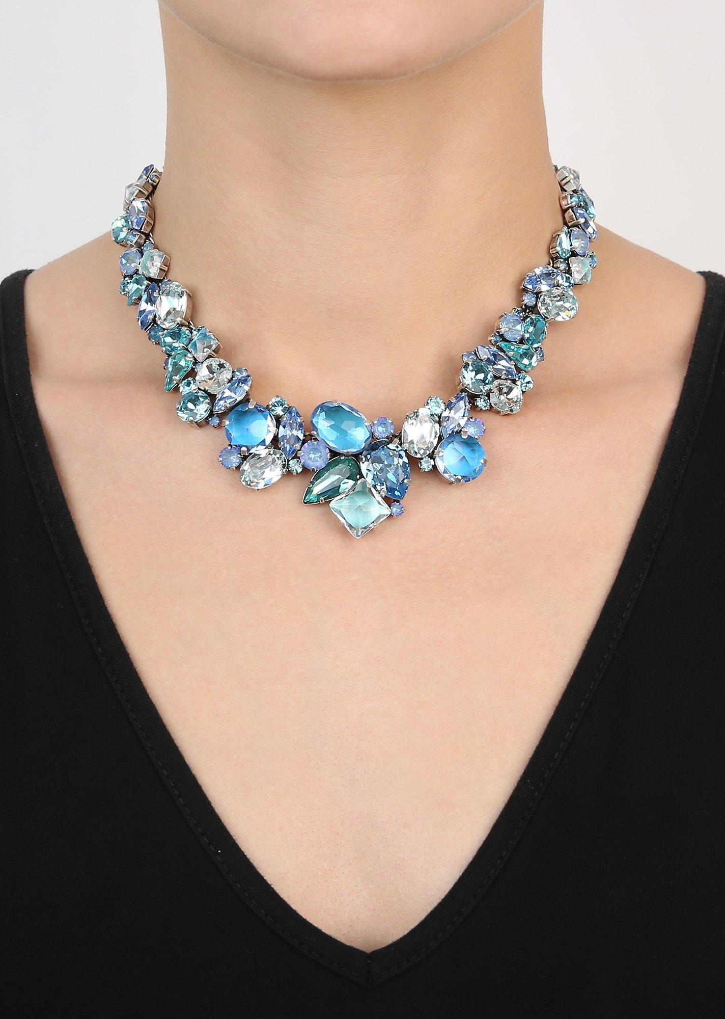 image for Necklace Collier Afternoon Tea de Luxe Blue  