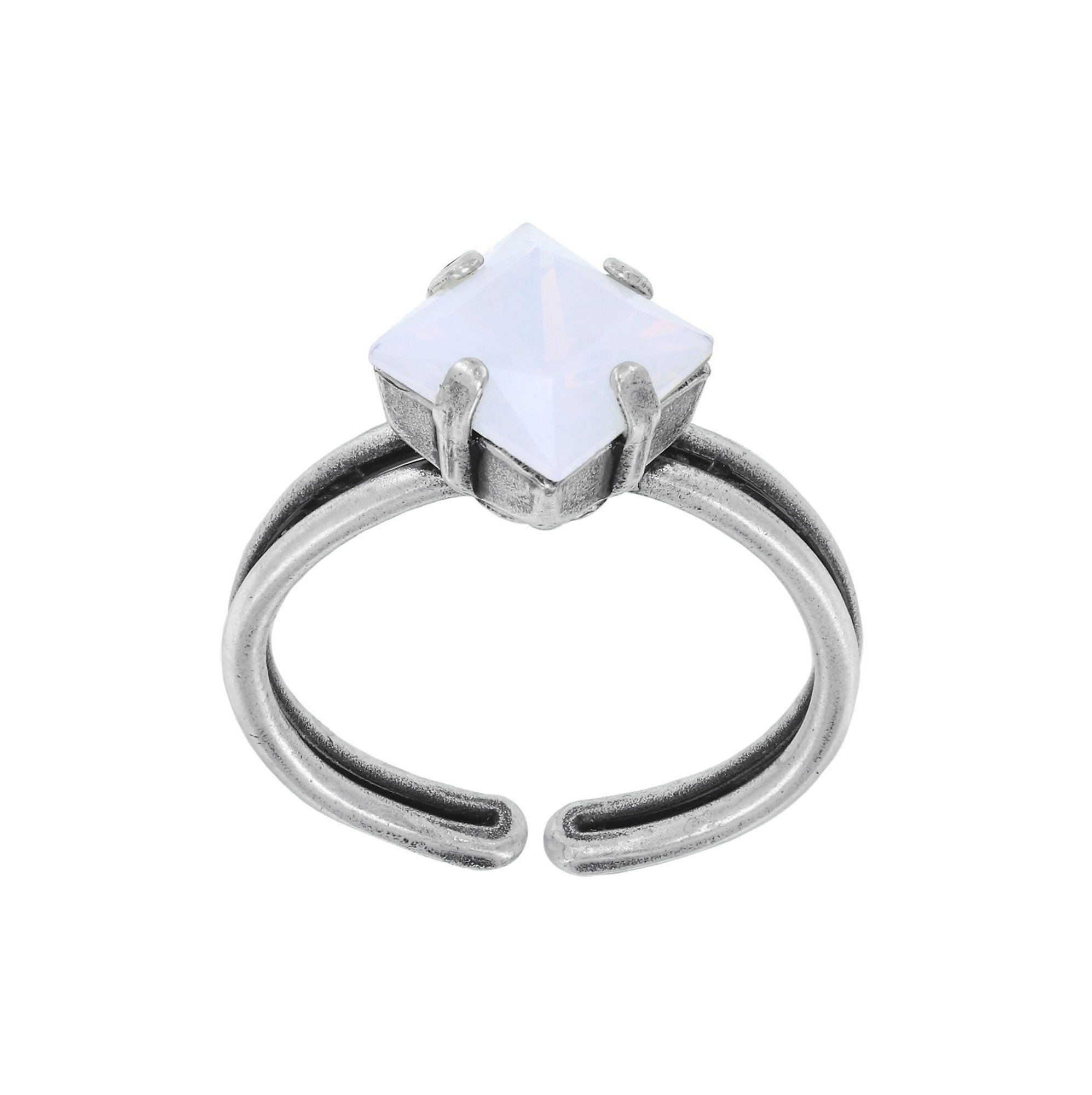 image for Ring Petit Four Carre White  size M