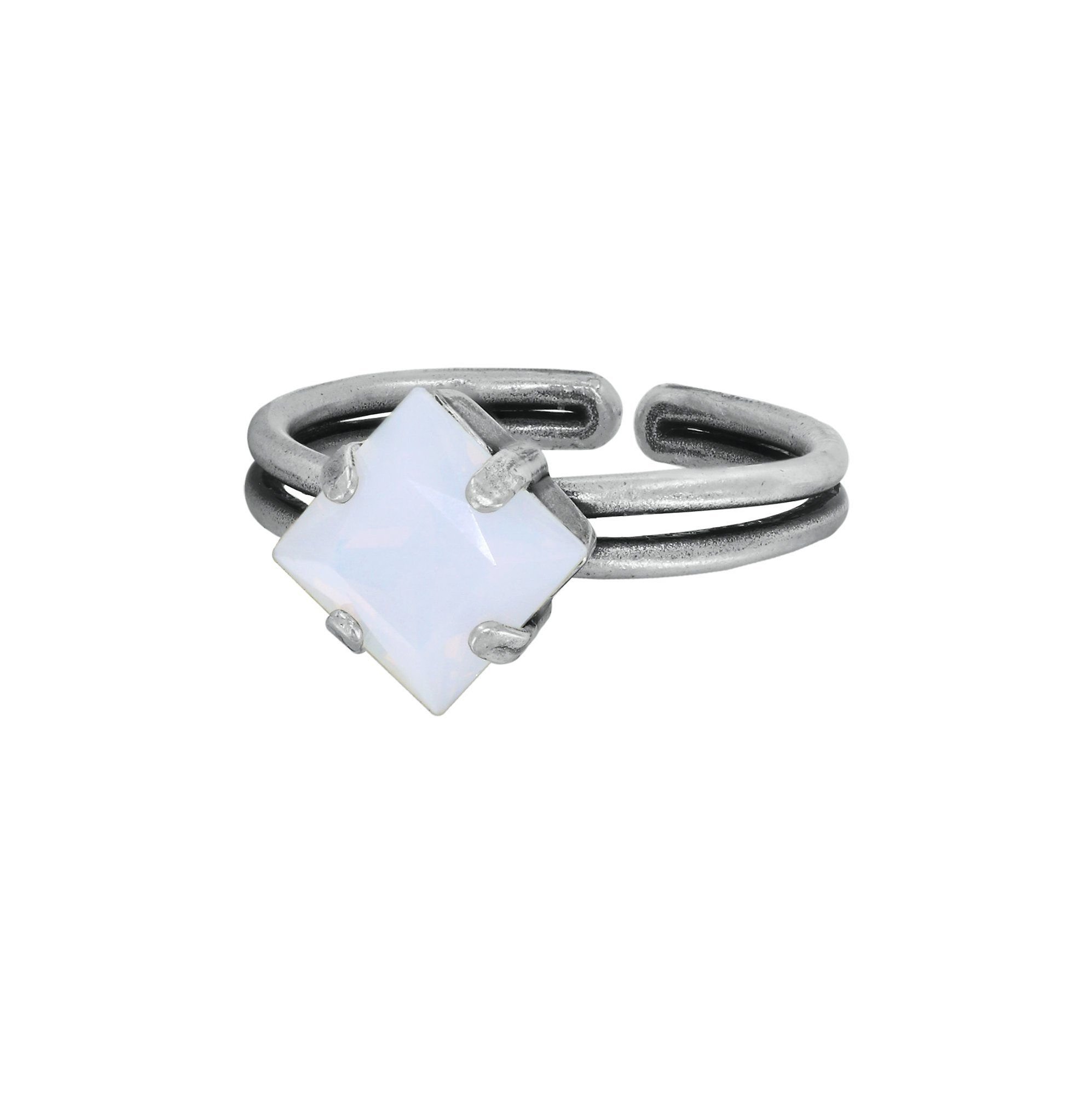 image for Ring Petit Four Carre White  size M