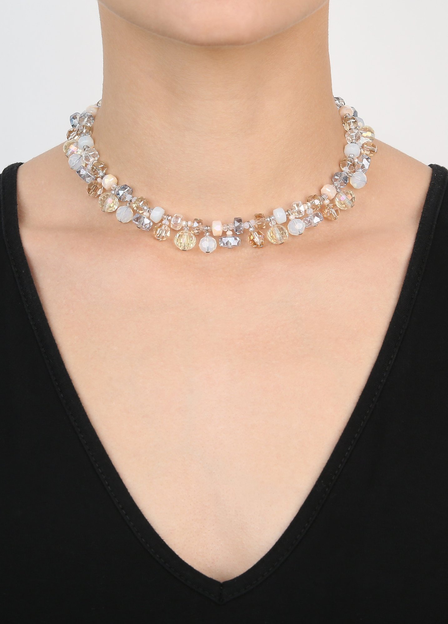 Kép Necklace Bead Snake Jelly White  