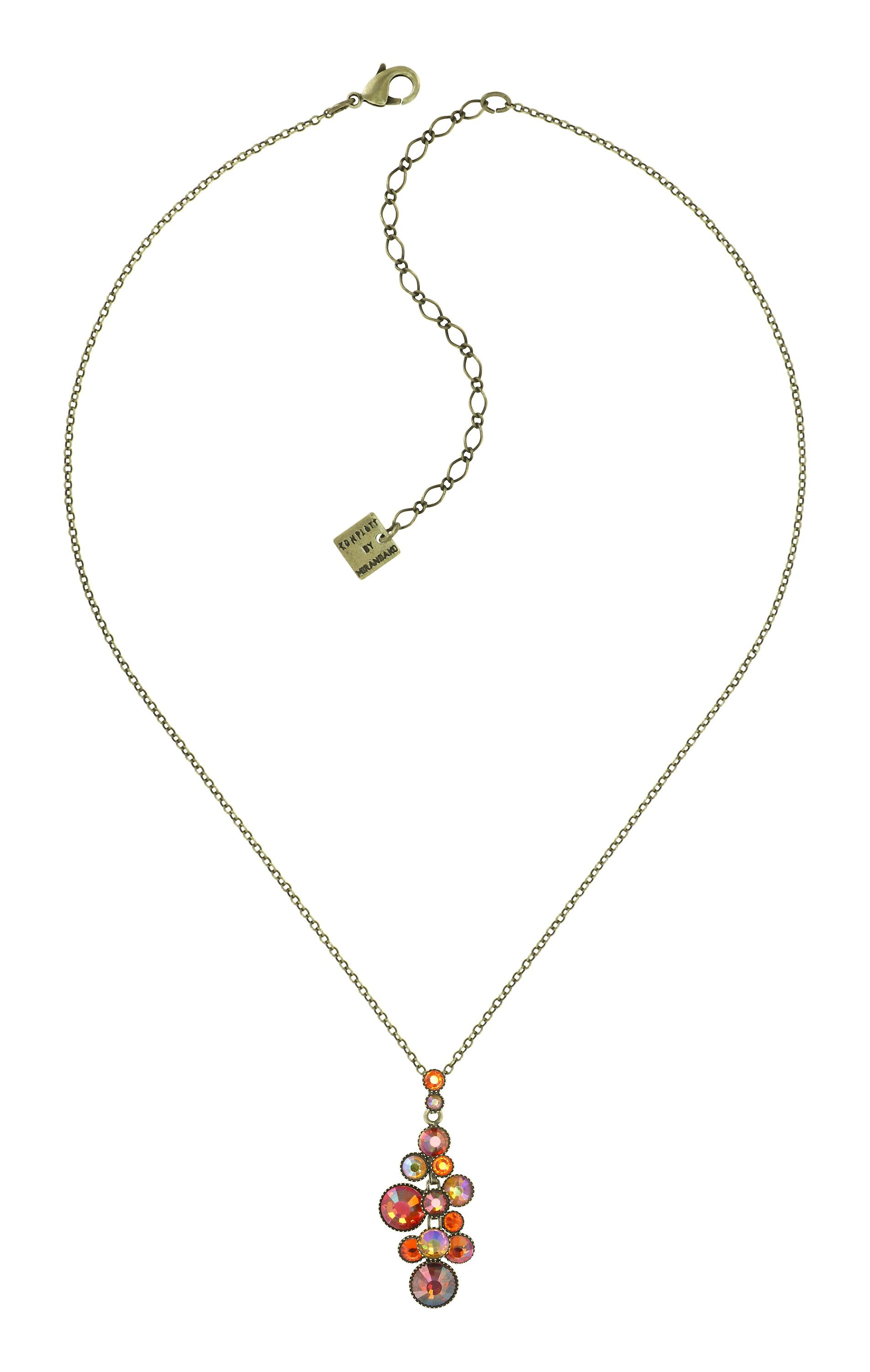 image pour Collier pendant Water Cascade Orange  