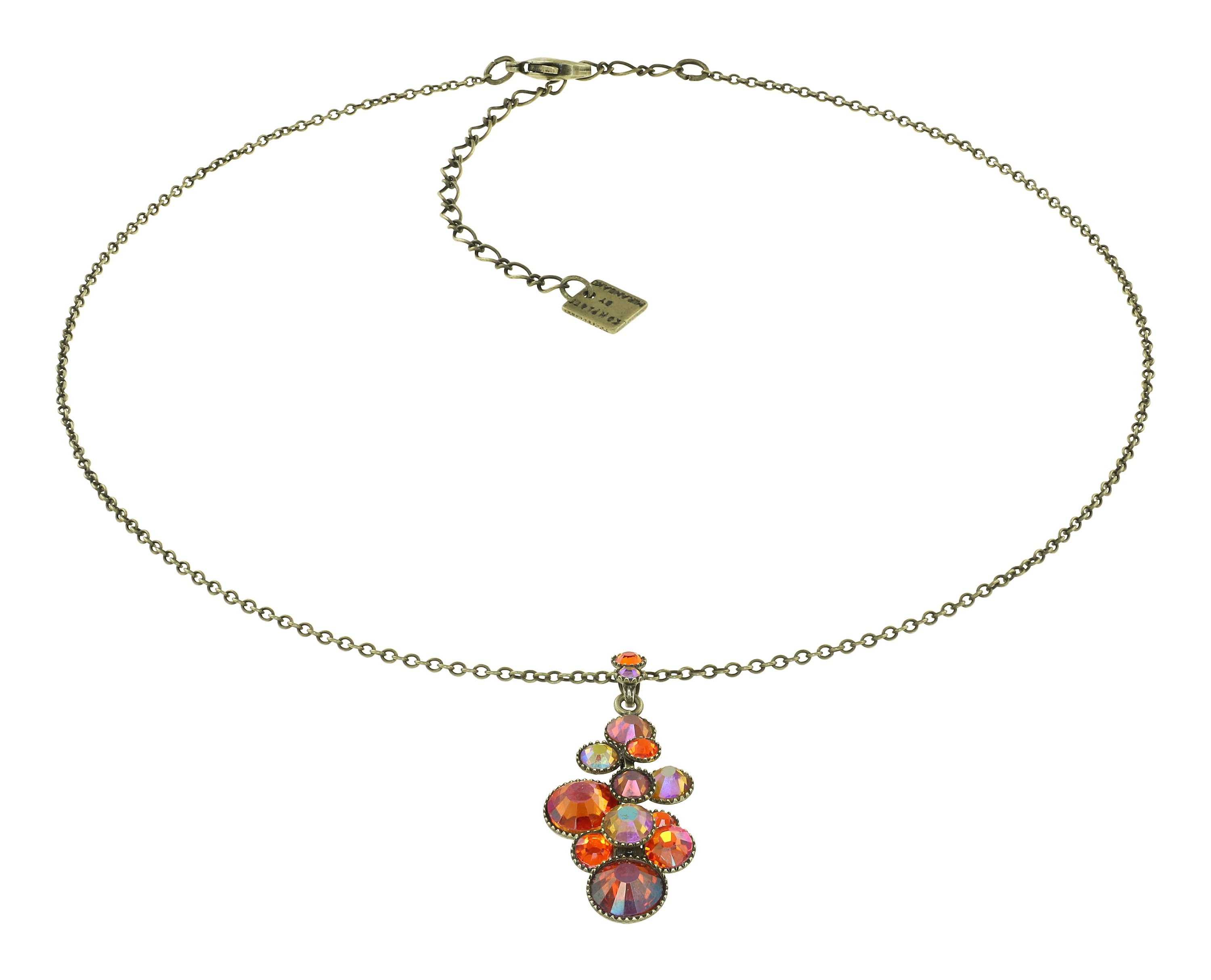 image pour Collier pendant Water Cascade Orange  