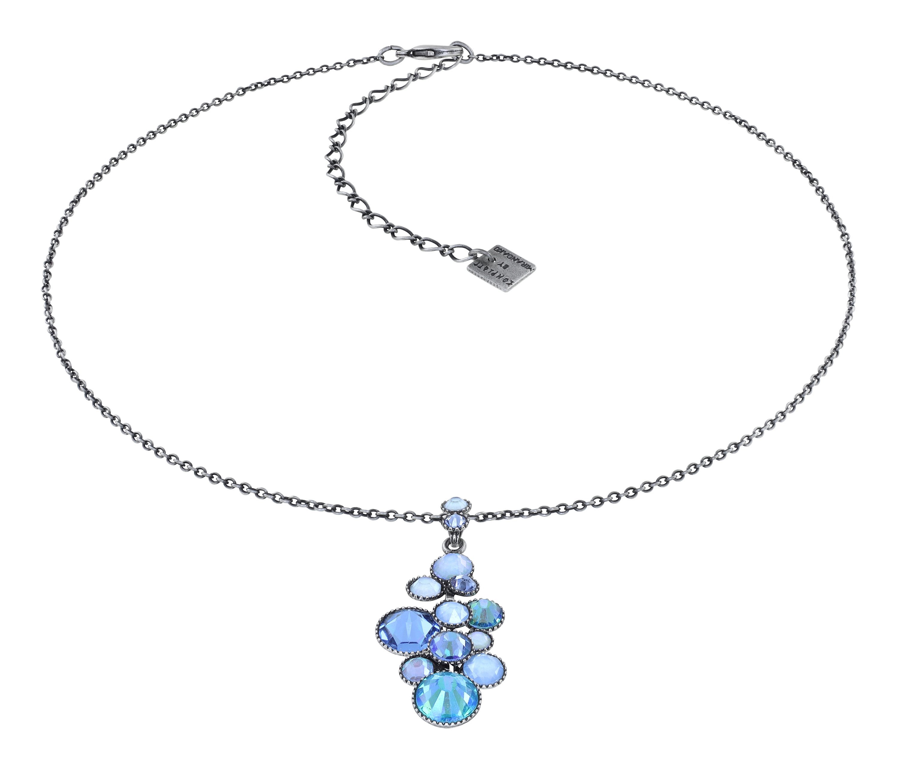 image for Necklace Pendant Water Cascade Light Blue  