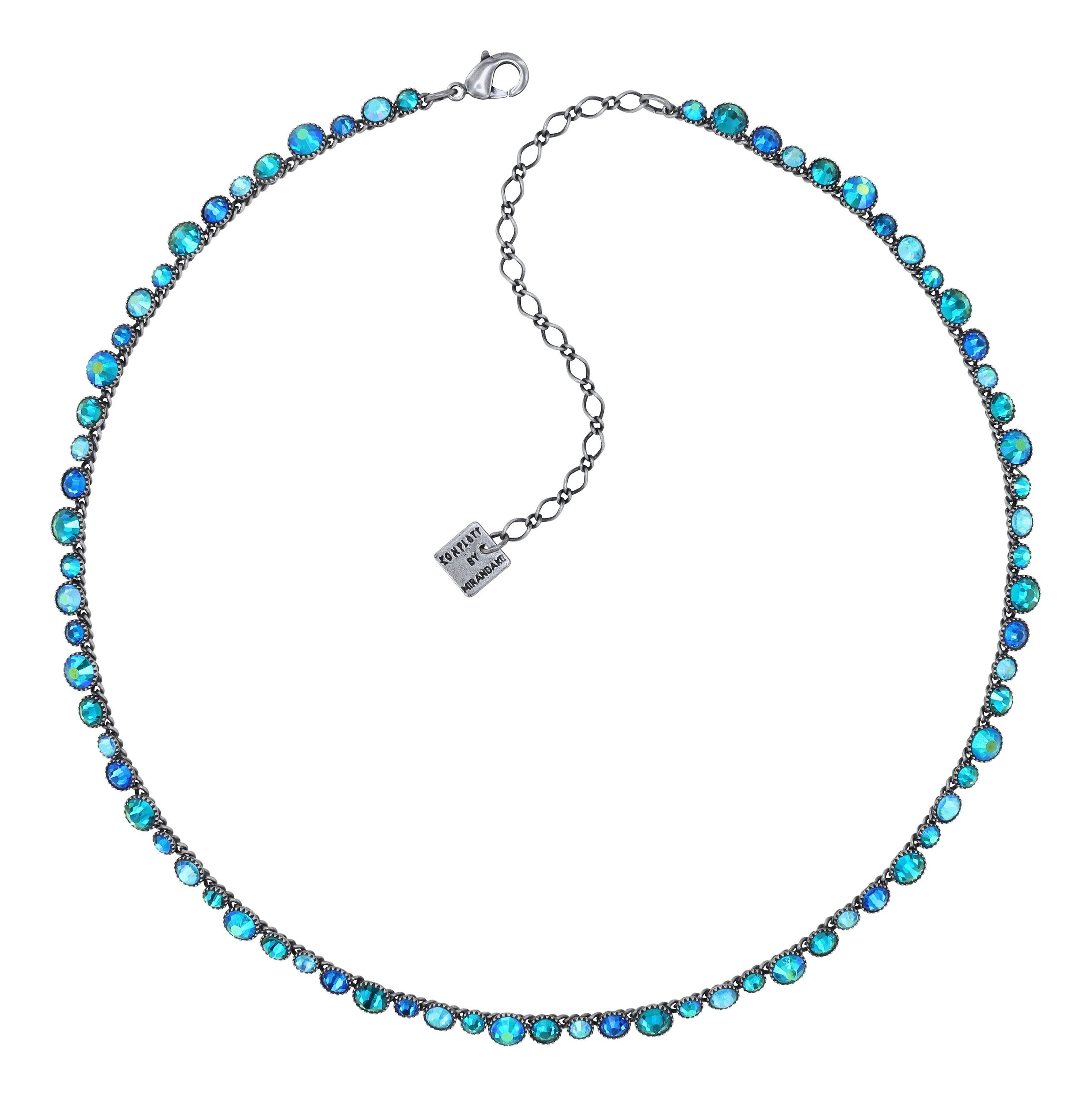 image pour Collier Water Cascade Bleu Foncé  