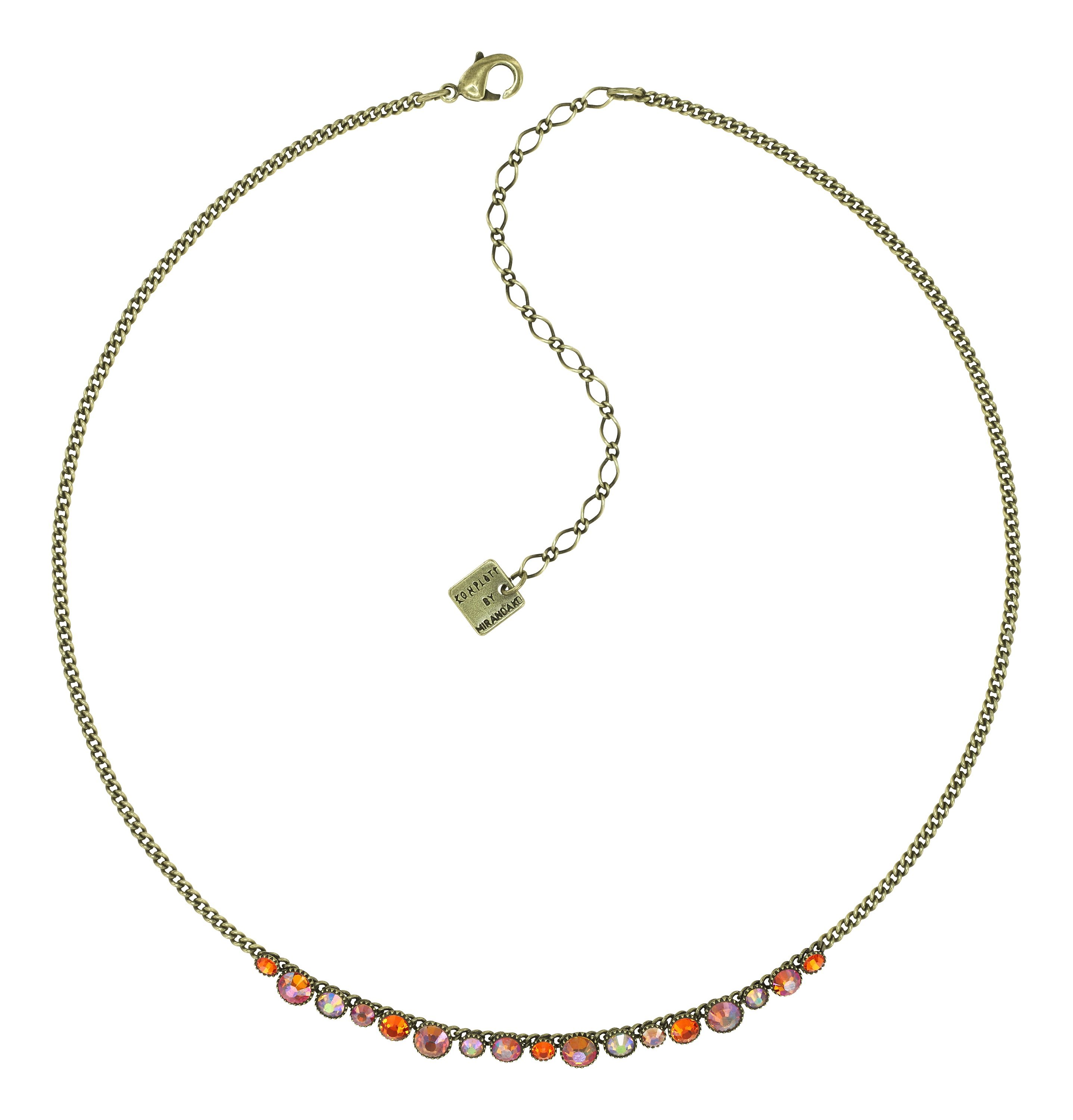 image for Necklace Water Cascade Orange  