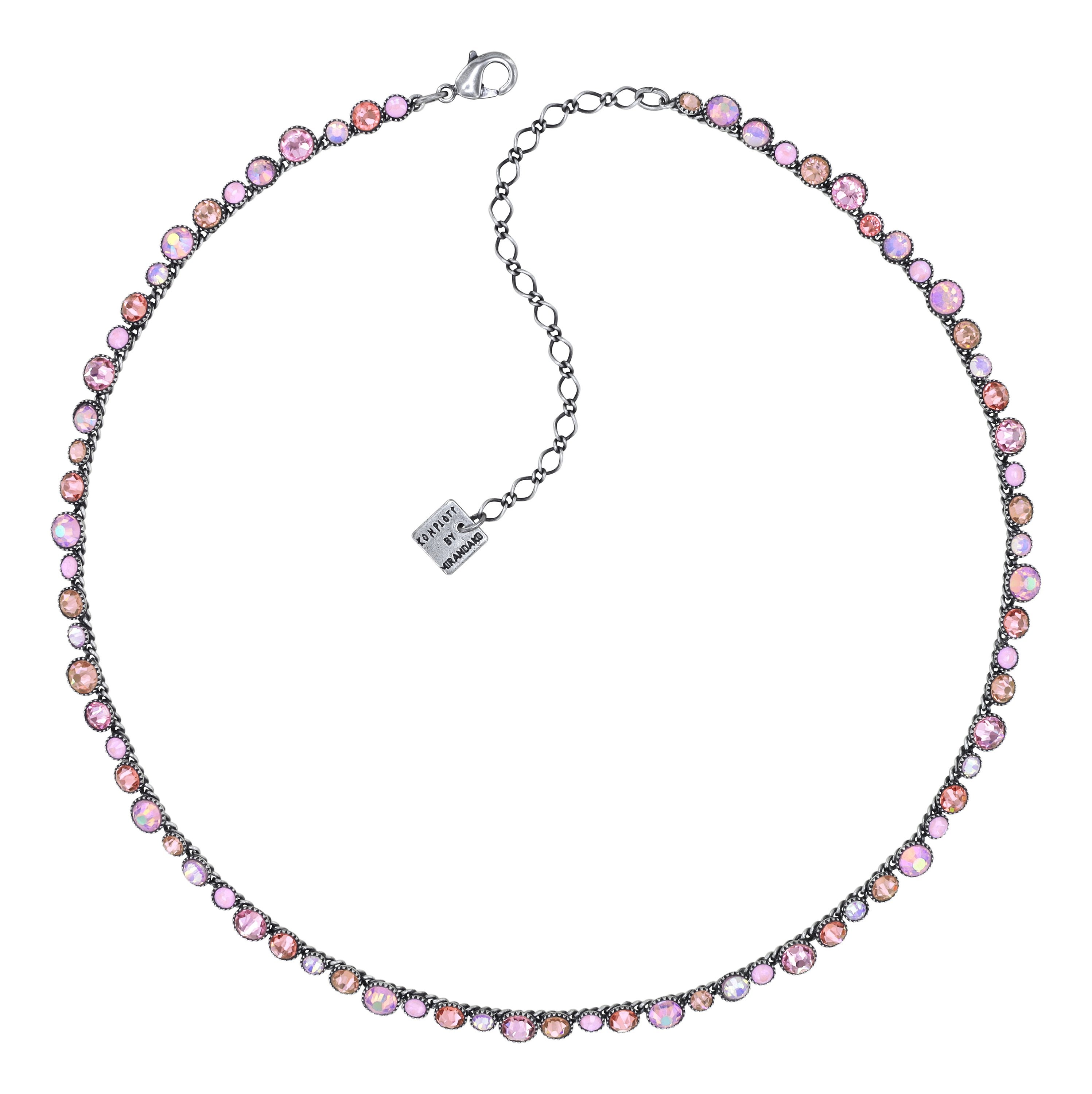 image for Necklace Water Cascade Pink  