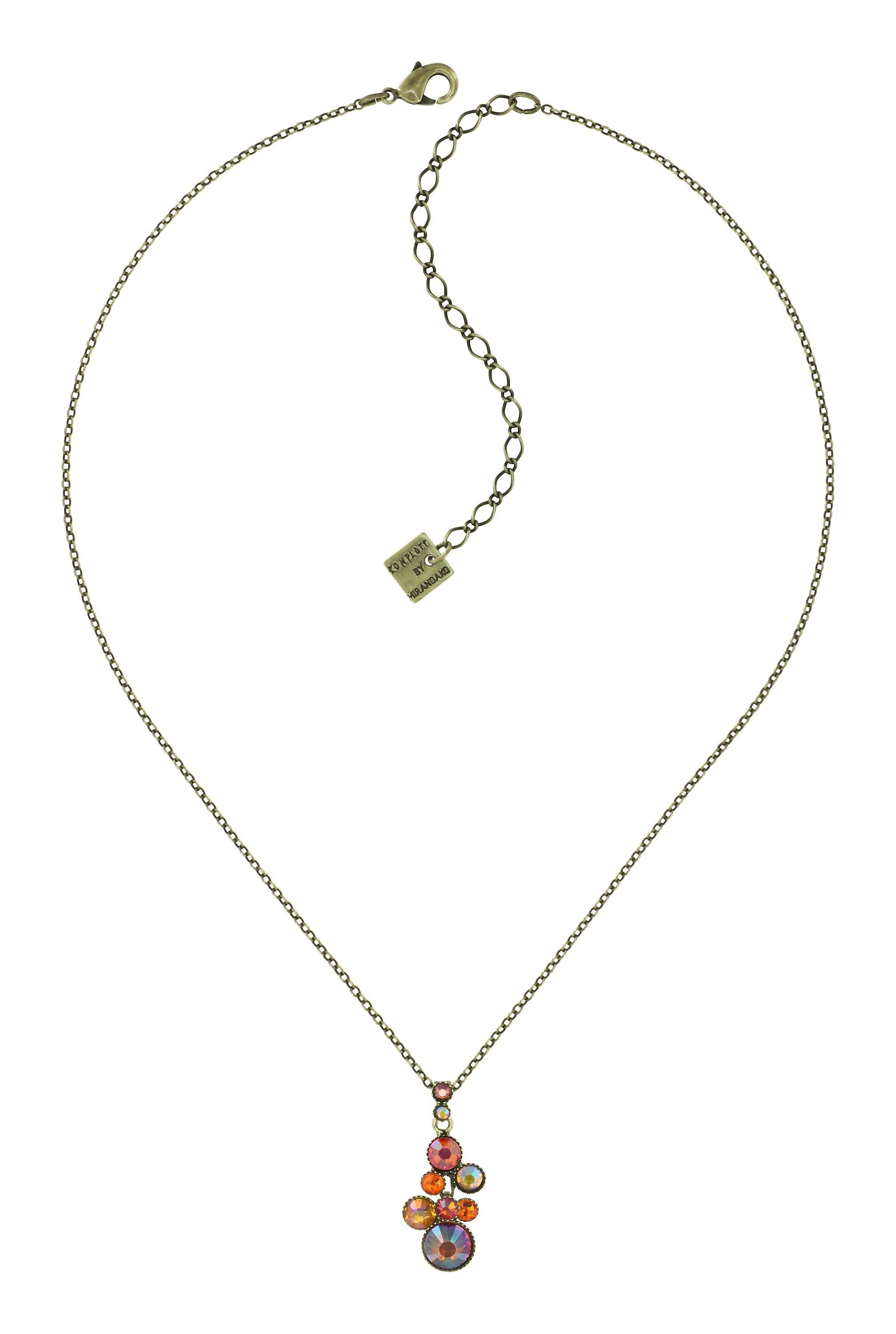 image pour Collier pendant Water Cascade Orange  