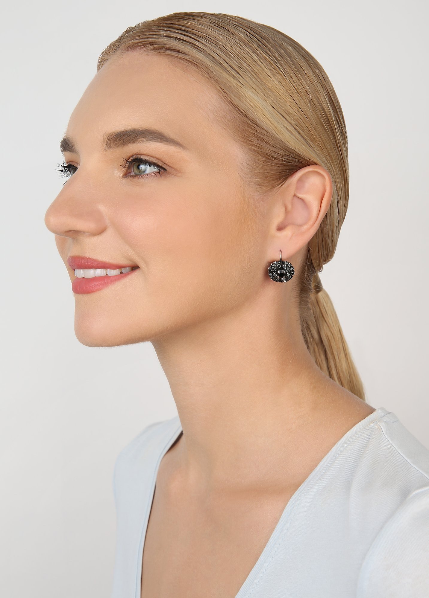 image pour Boucles d'oreilles Eurowire Ballroom Noir / Gris  