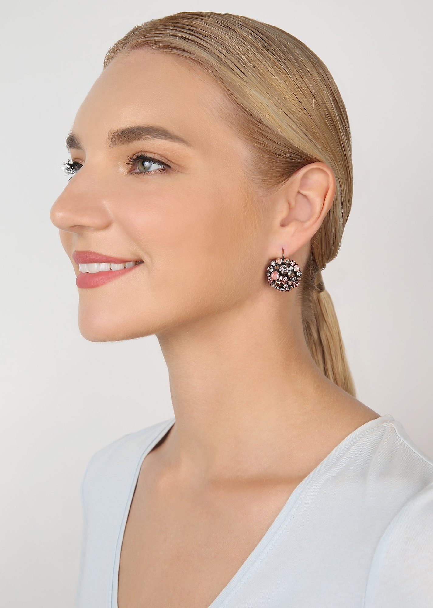 image pour Boucles d'oreilles Eurowire Ballroom Rose  