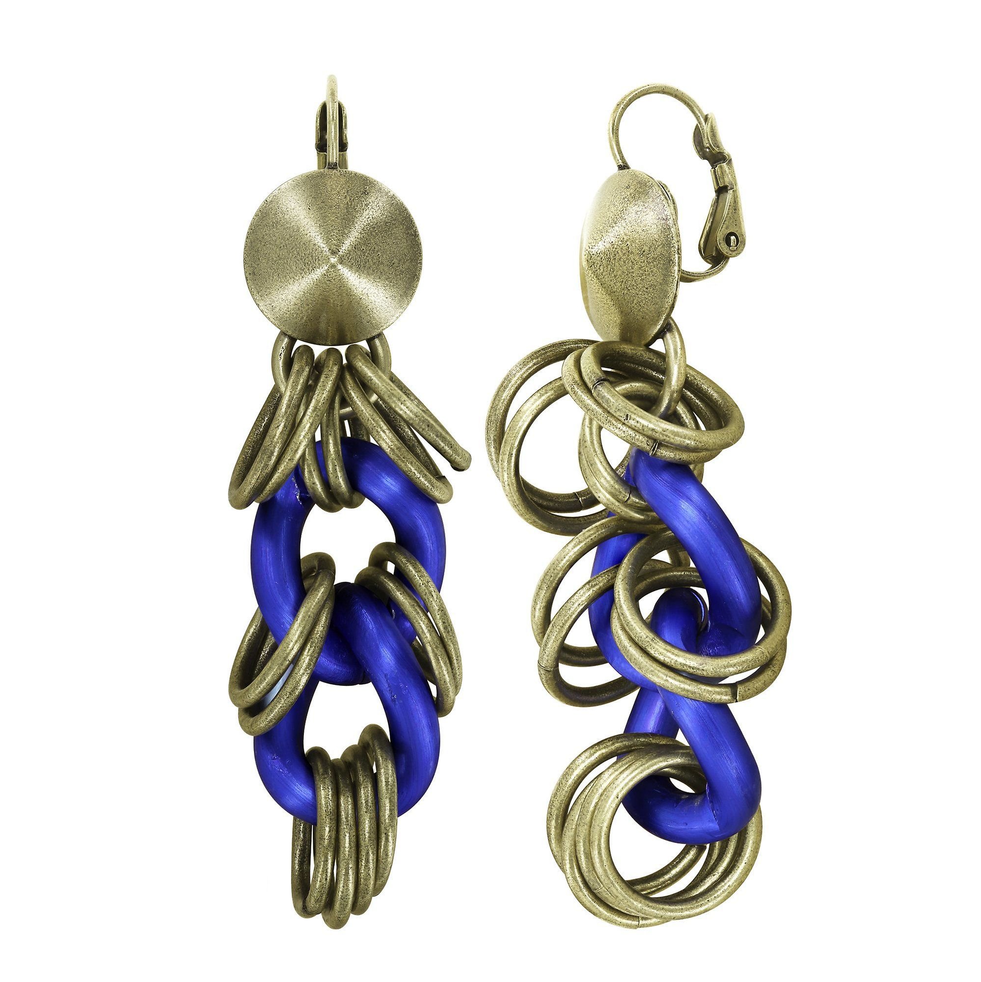 image pour Boucles d'oreilles Eurowire pendantes Unchained Bleu / Lila  