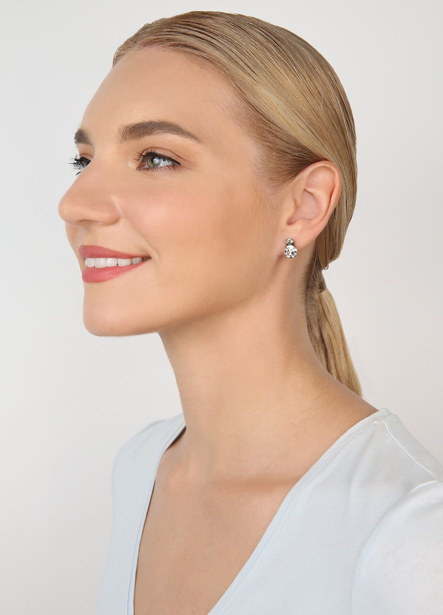 image for Earring Stud Ballroom Beige  