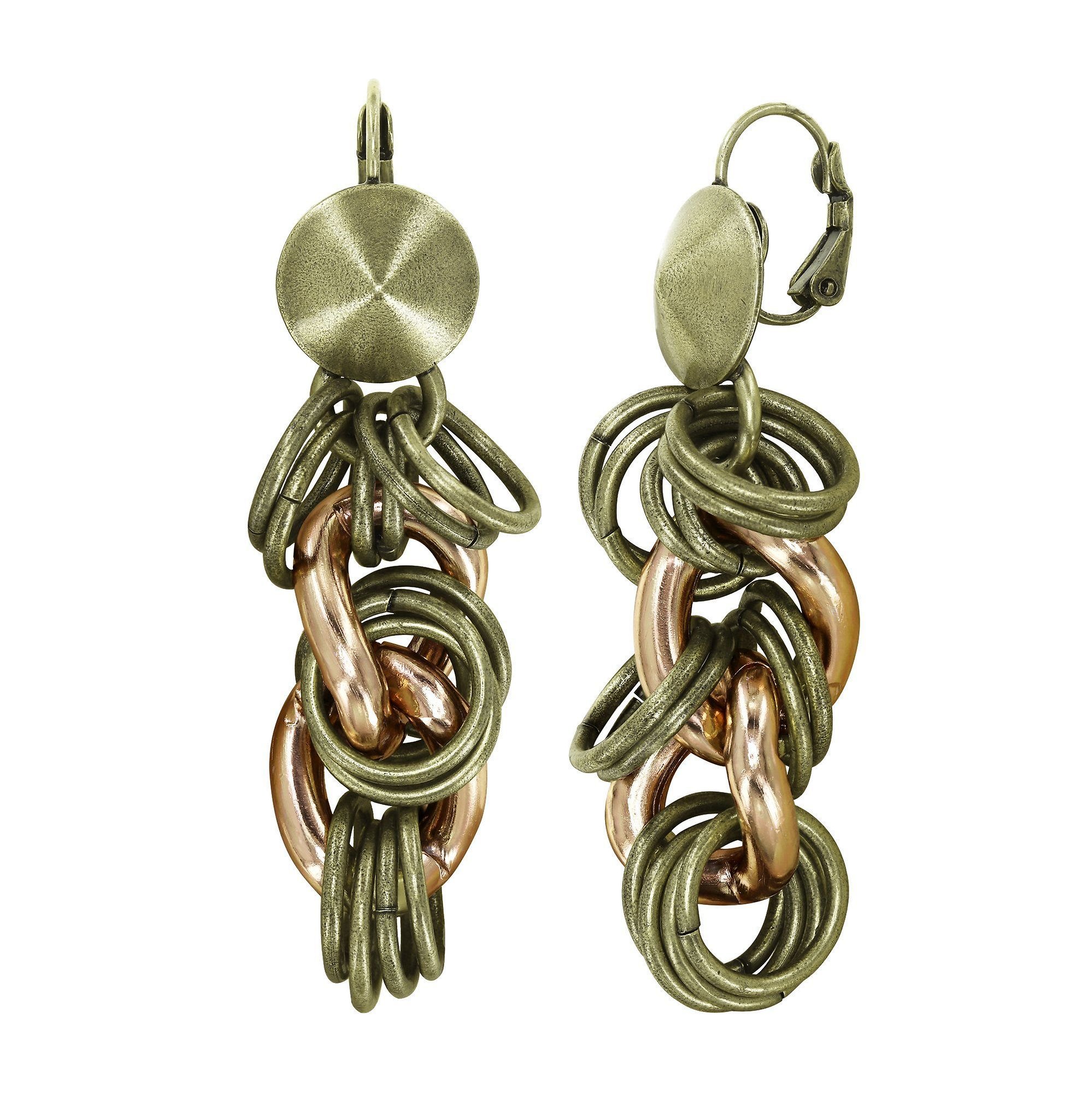 image pour Boucles d'oreilles Eurowire pendantes Unchained Or  