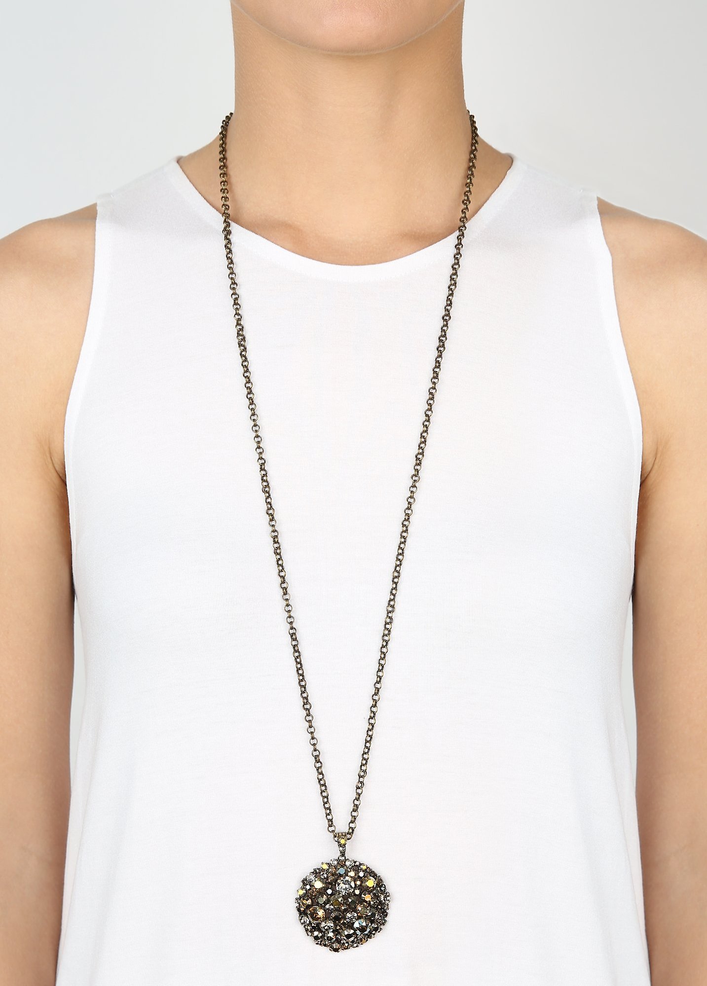 image for Necklace Pendant (Long) Ballroom khaki/brown  